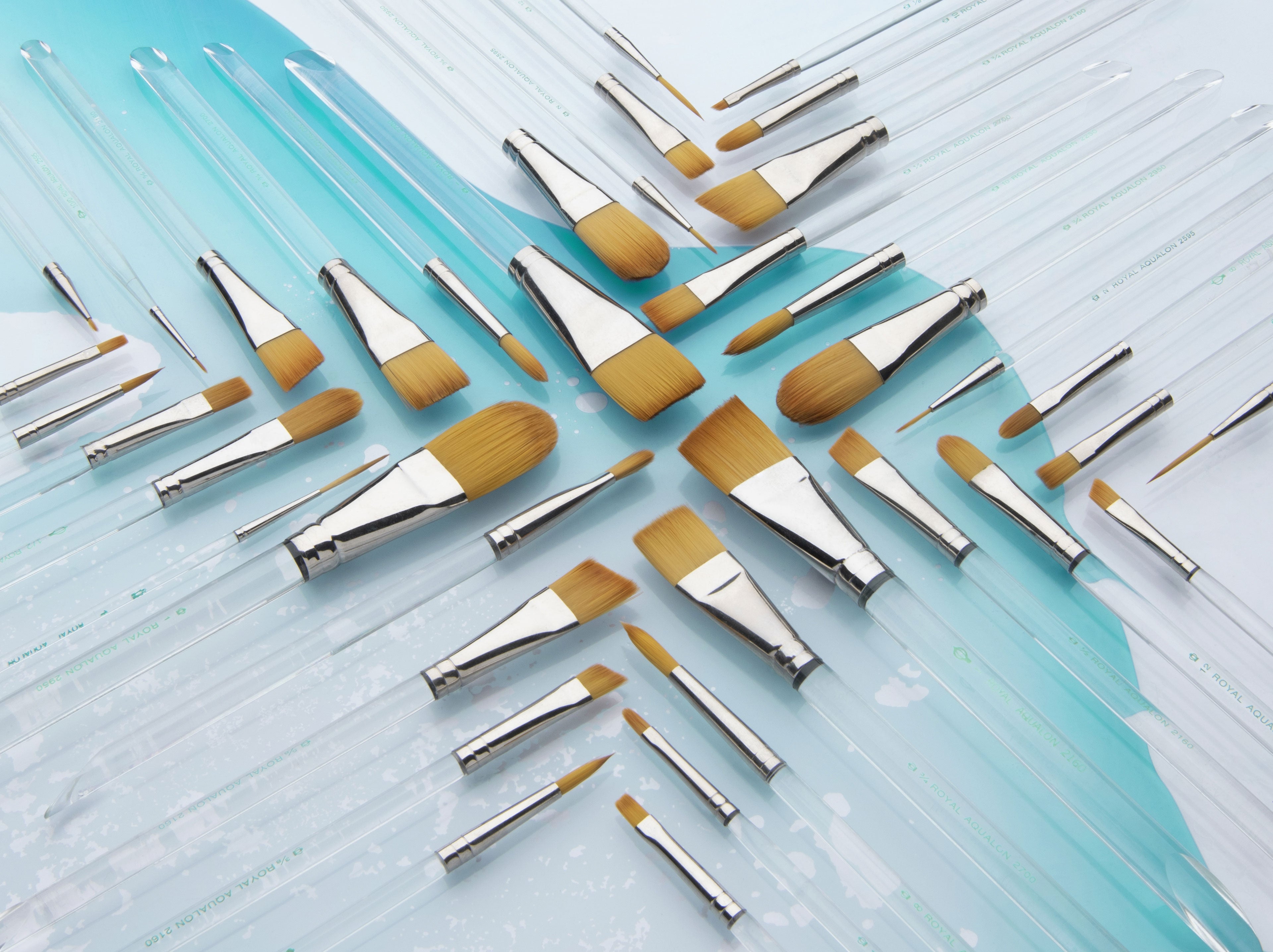 Royal And Langnickel Aqualon Wisp Angular Brush Set (Pack Of 5 - View #3