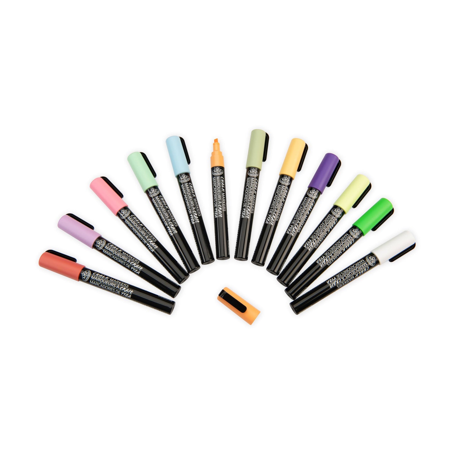 WAL-MARK-2806-RFID | Royal & Langnickel 12 Piece 2mm Primary Chalk Marker Set