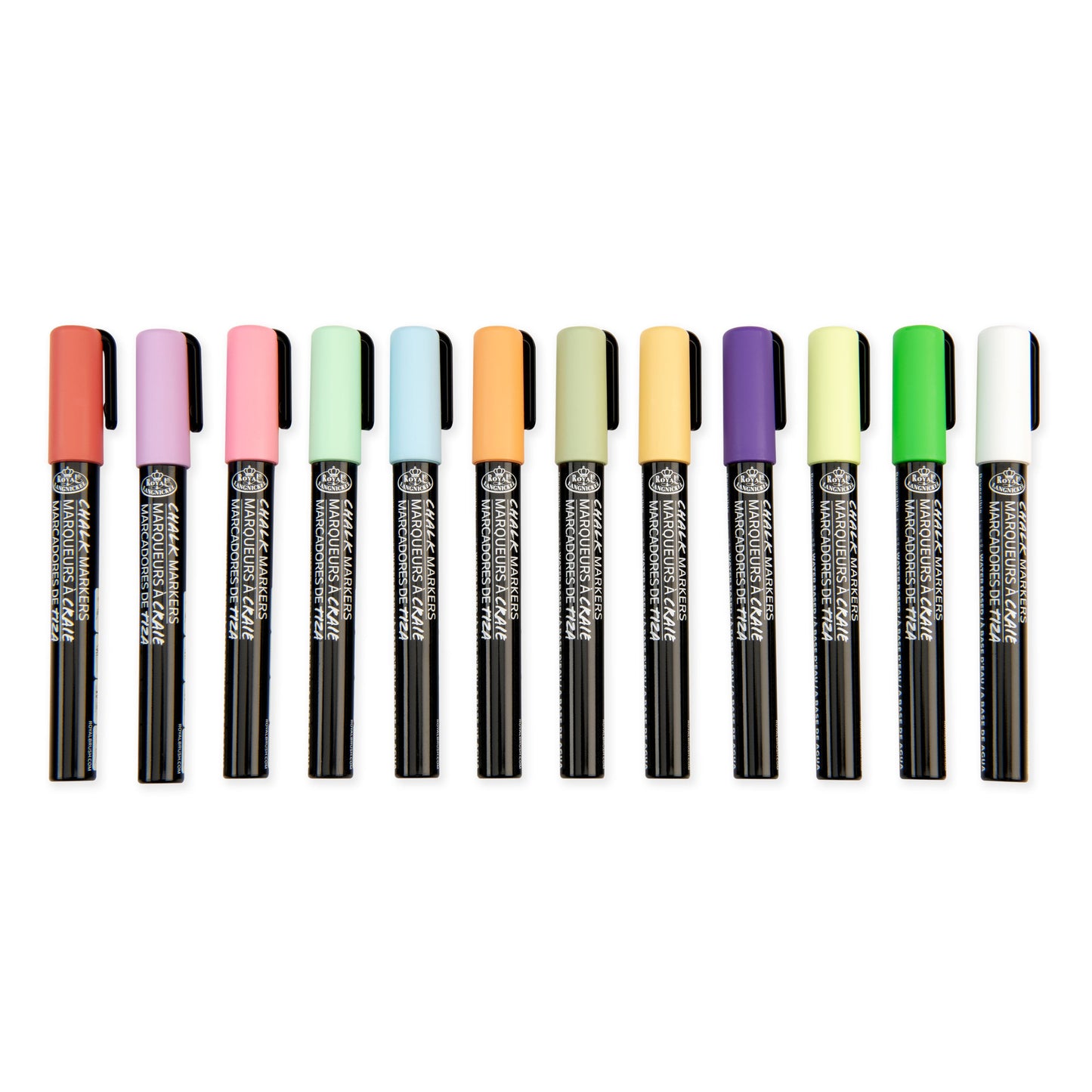 WAL-MARK-2806-RFID | Royal & Langnickel 12 Piece 2mm Primary Chalk Marker Set