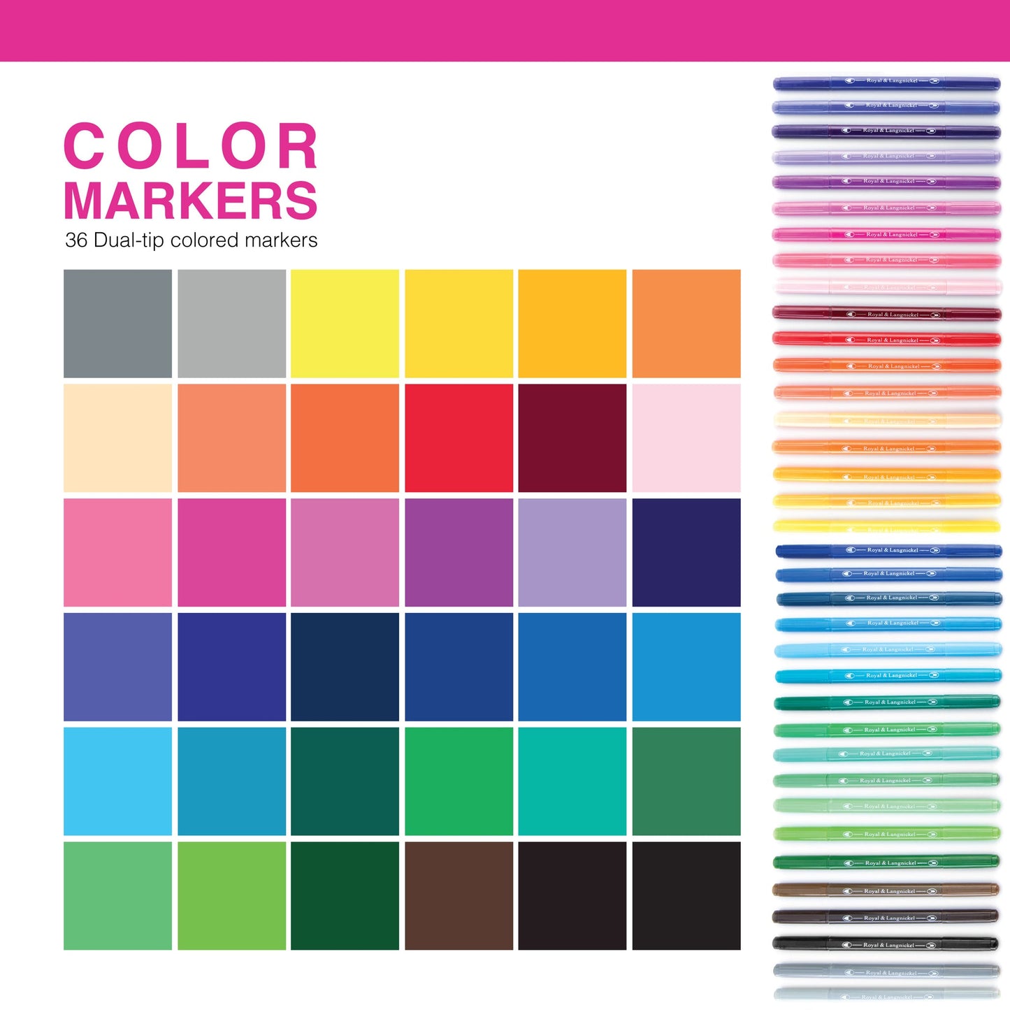 MARK-36 | Essentials™ 36pc Double-Tipped Color Markers