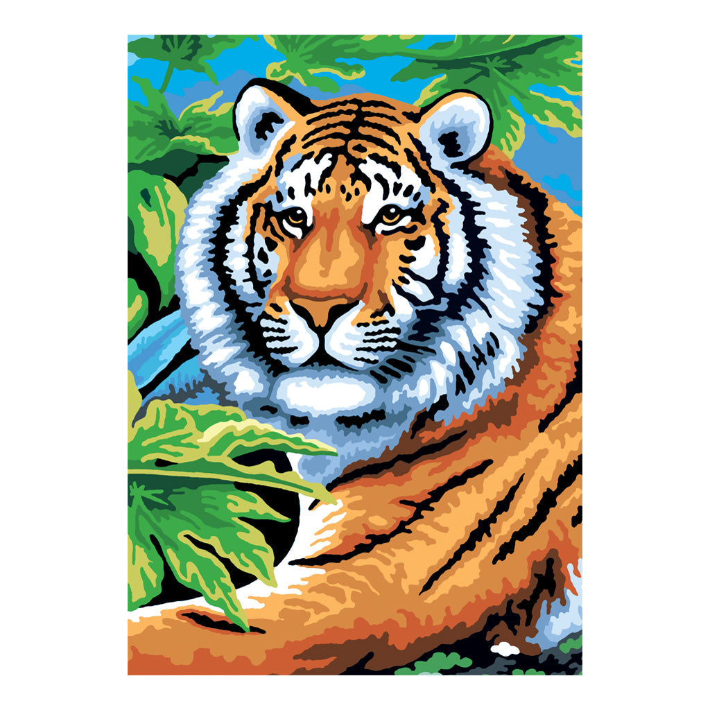 PBN-SET44 | Painting by numbers™ 21pc 8.75" x 11.75" Jungle Cats Painting Project 3-Pack