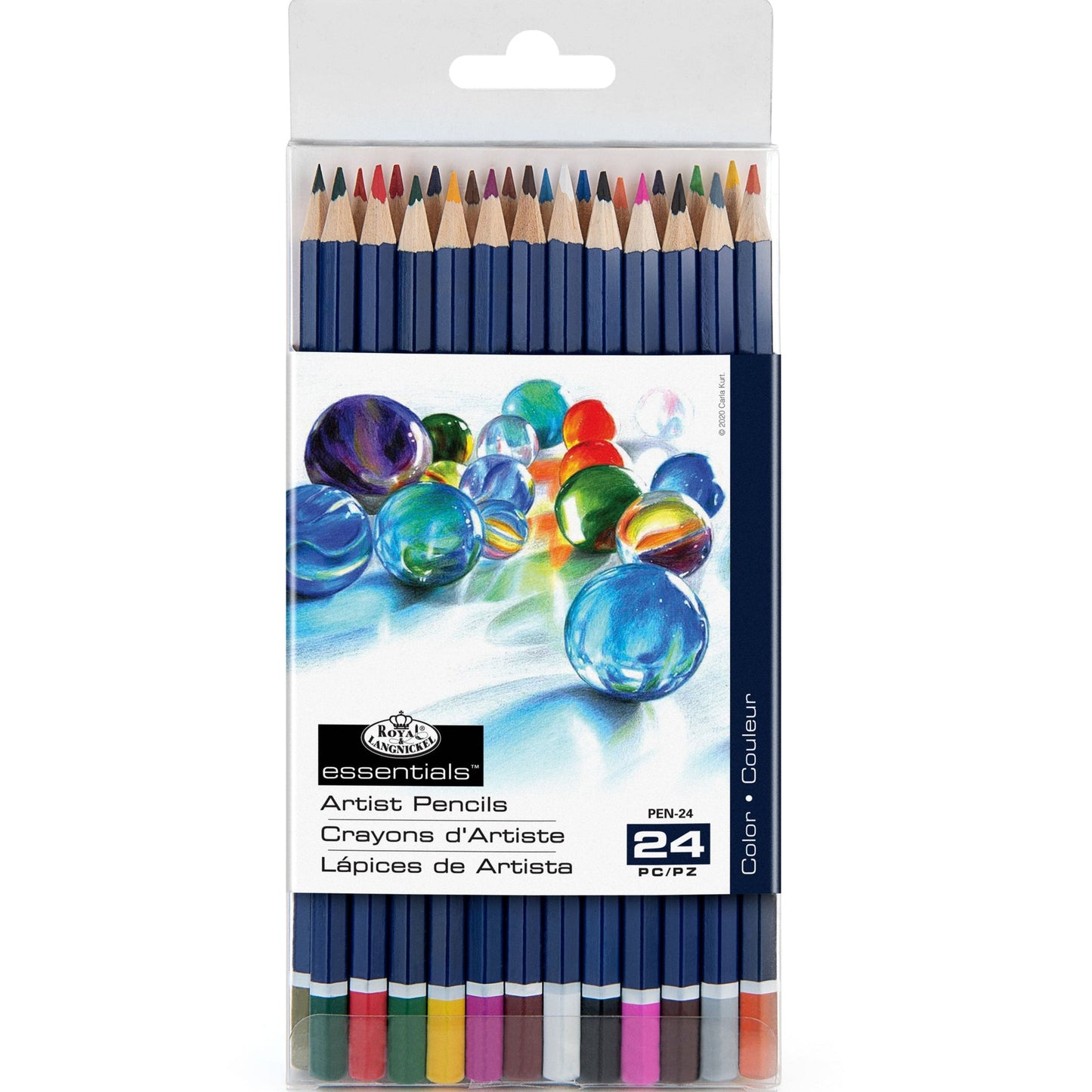 PEN-24 - Colored Pencil Set - 24pc packaging front