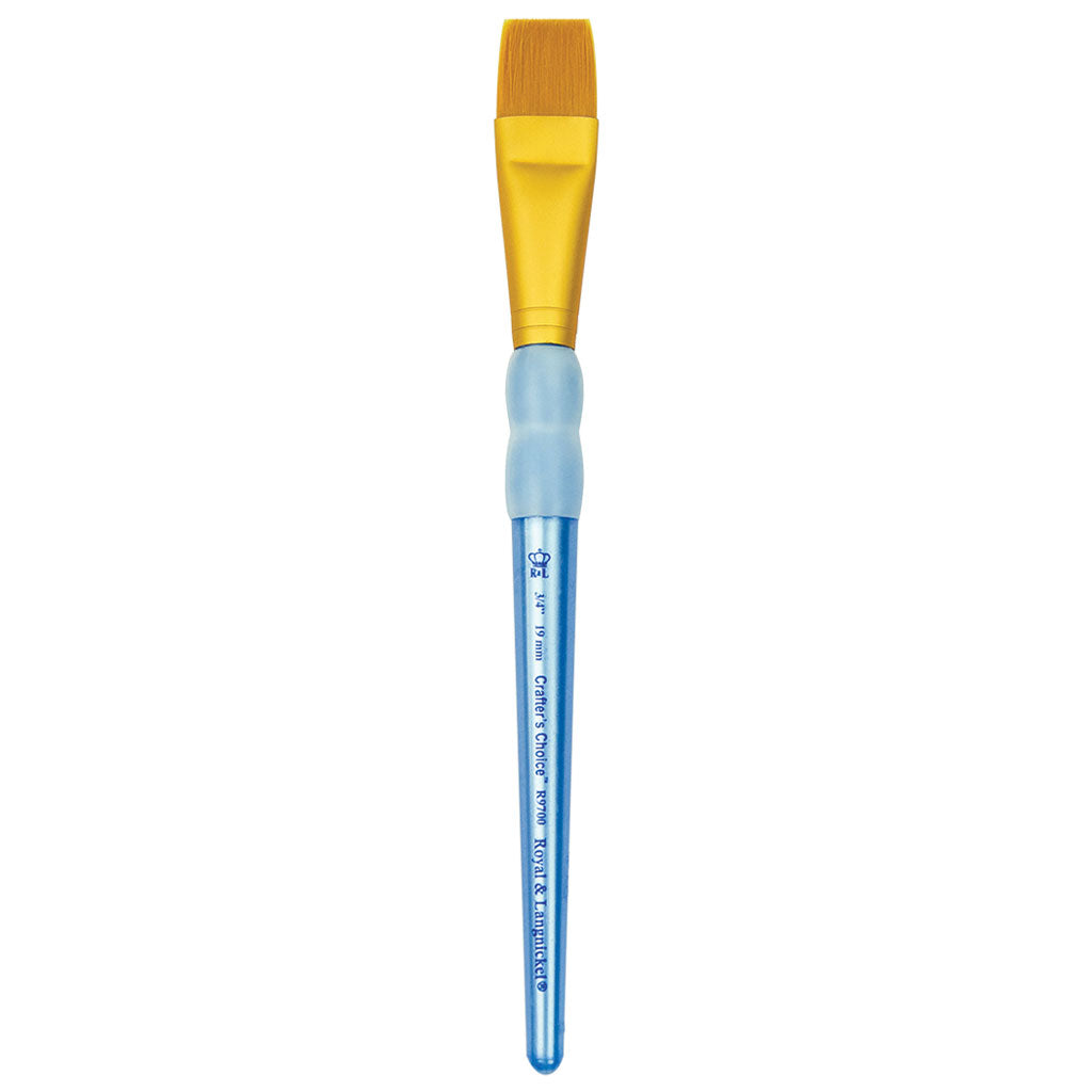 R9700-3/4" - Crafter’s Choice™ Golden Taklon Wash Brush - 3/4"