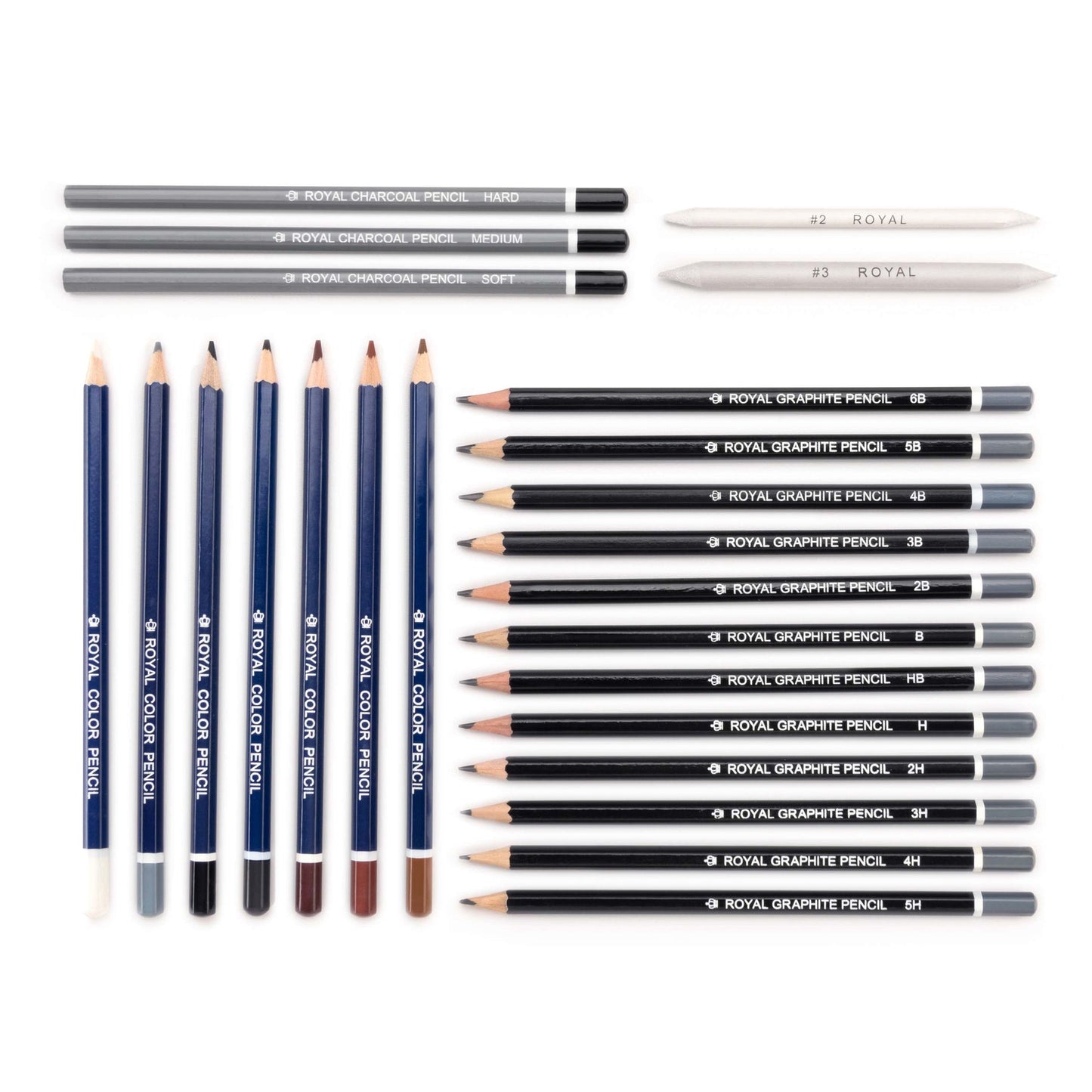 RART-2301 | Essentials™ 25pc Sketching Pencil Set with Case