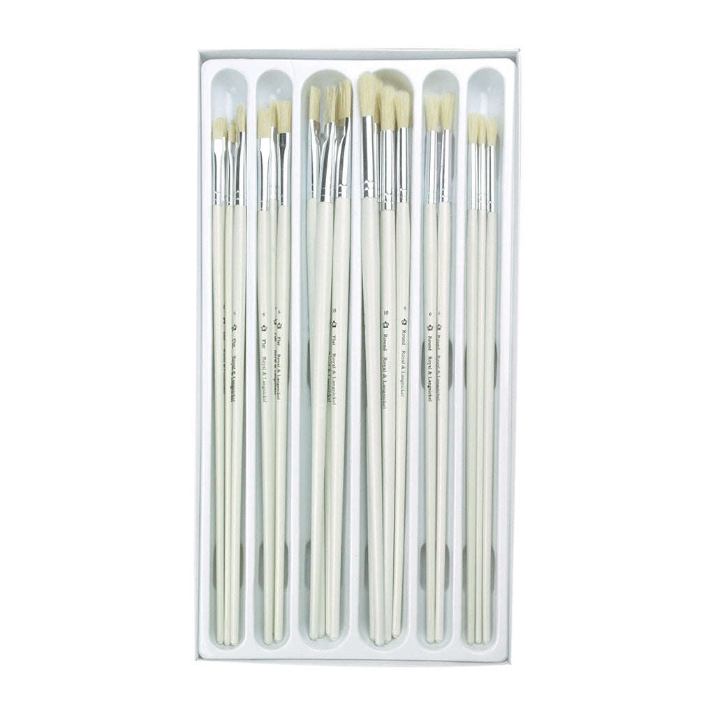 RCVP-106 | Classroom 24pc Bristle Hair Long Handle Brush Set