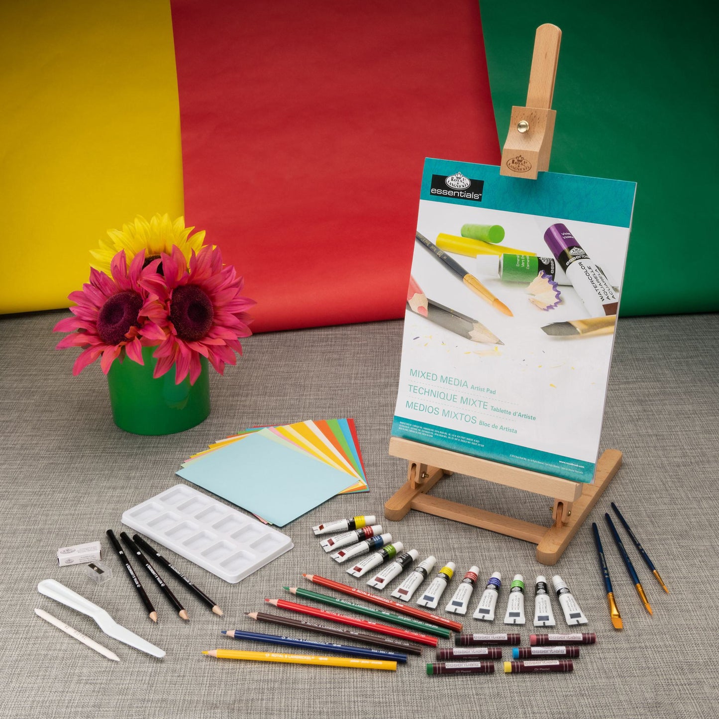 REA5220 - Mixed Media H-Frame Easel Art Set - 52pc glam 3