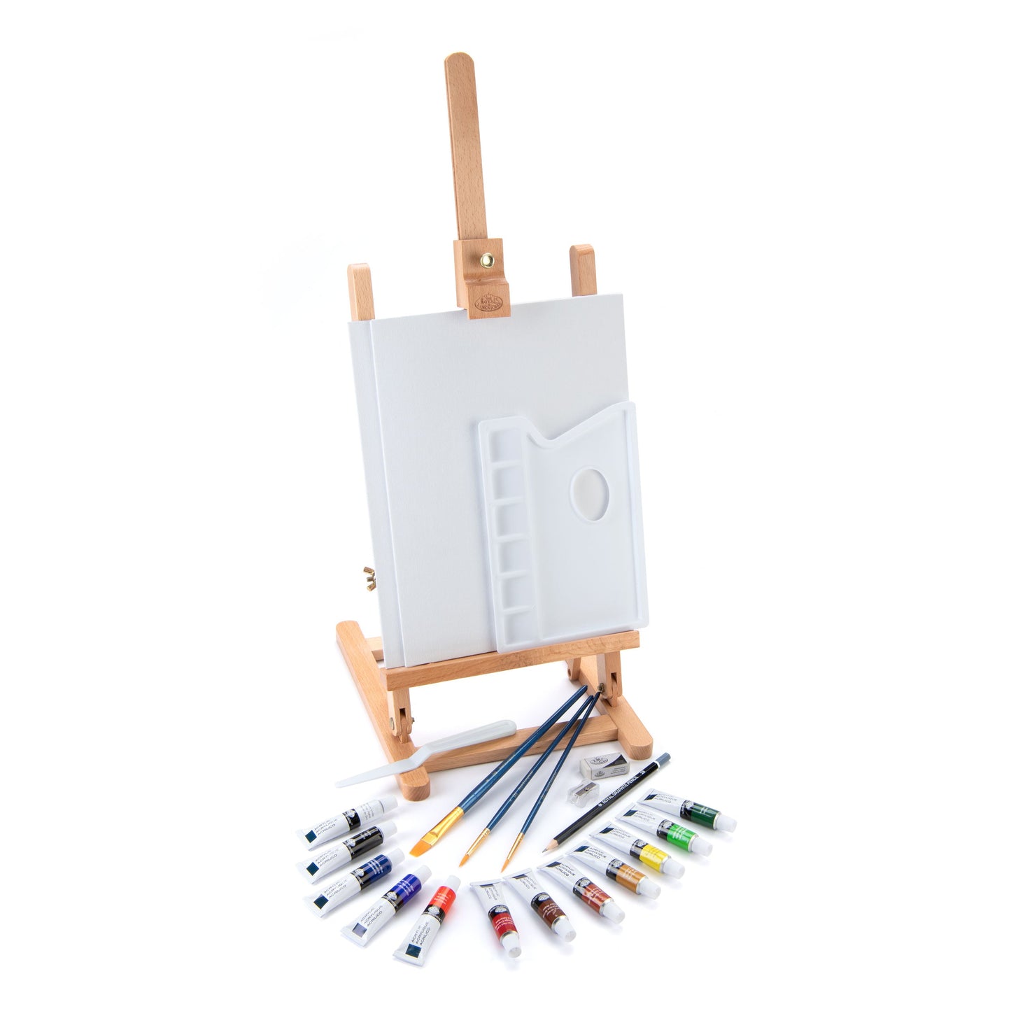 REA5704 | Acrylic Paint H-Frame Easel Art Set - 23pc