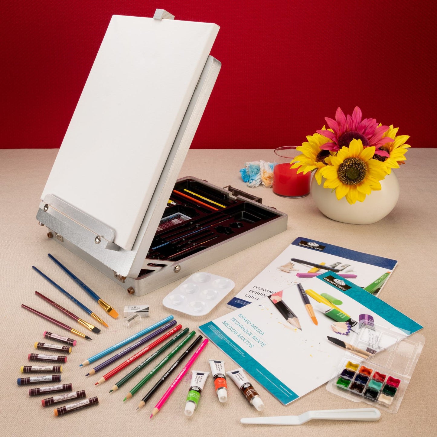 REA5995 - Mixed Media Artist Easel Set - 151pc glam 3