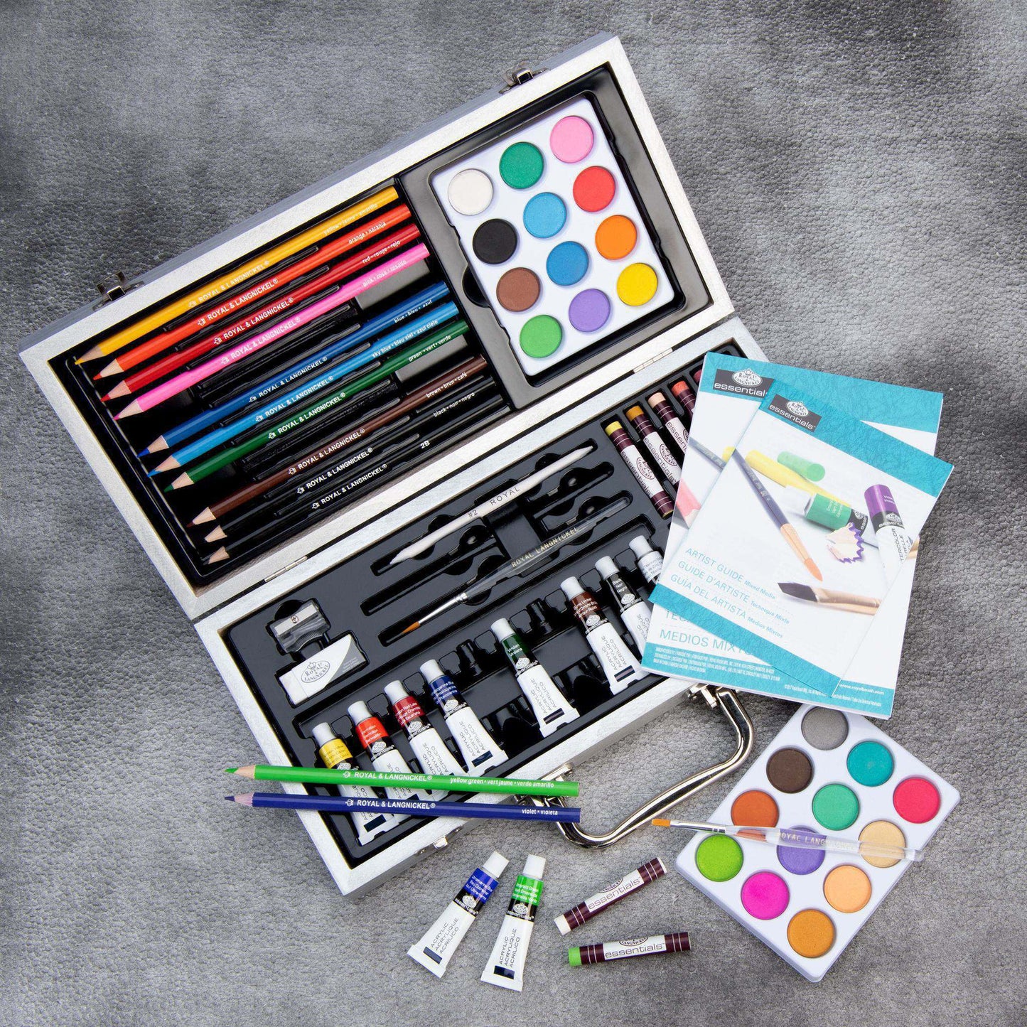 RSET-MM3000 - Essentials™ 85pc Mixed Media Beginners Travel Art Set glam 4