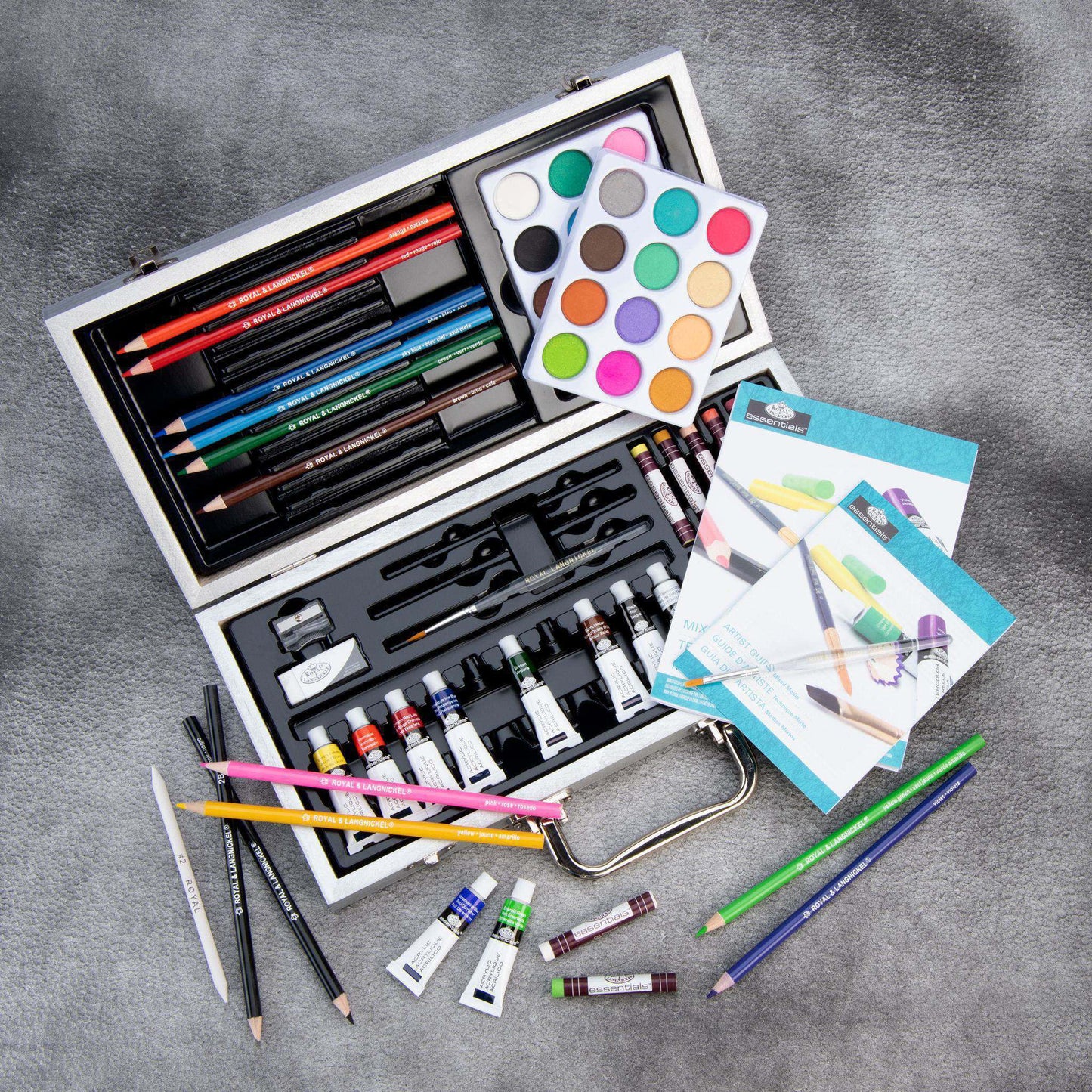 RSET-MM3000 - Essentials™ 85pc Mixed Media Beginners Travel Art Set glam 6
