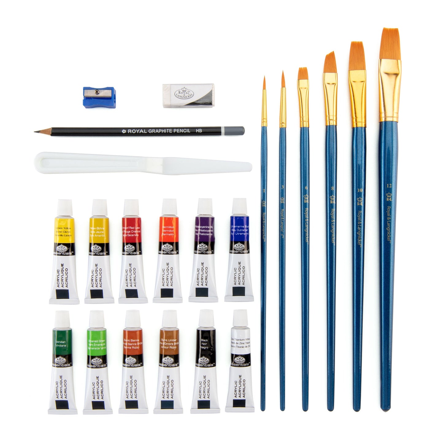 RSET-ART3202 | Acrylic Large Clear Art Set - 25pc