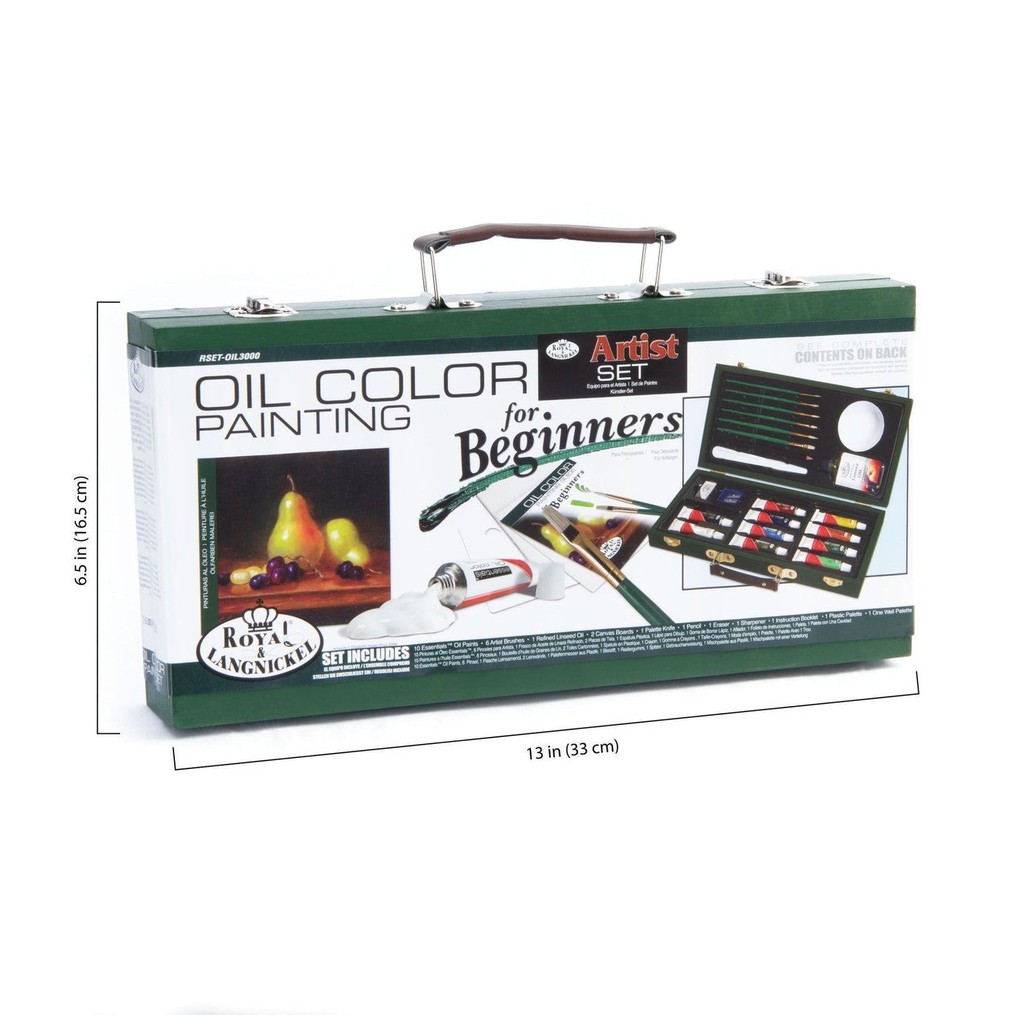 RSET-OIL3000 - Essentials™ 27pc Oil Painting Travel Art Set infographic 1