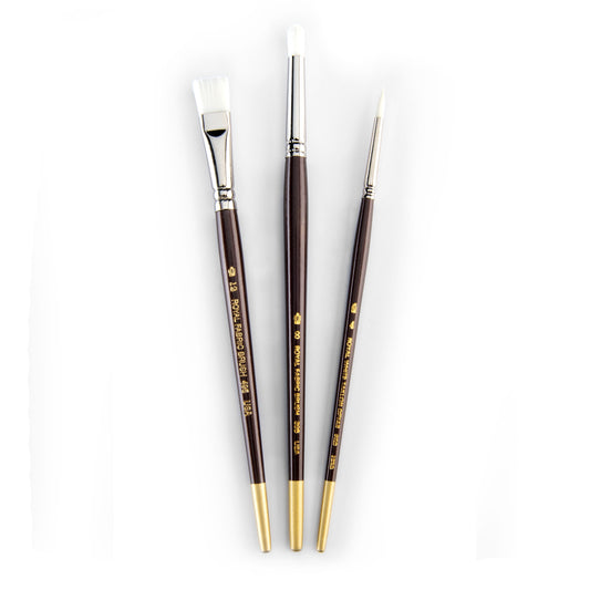 RSET-RF4 | White Taklon™ 3pc Brush Set