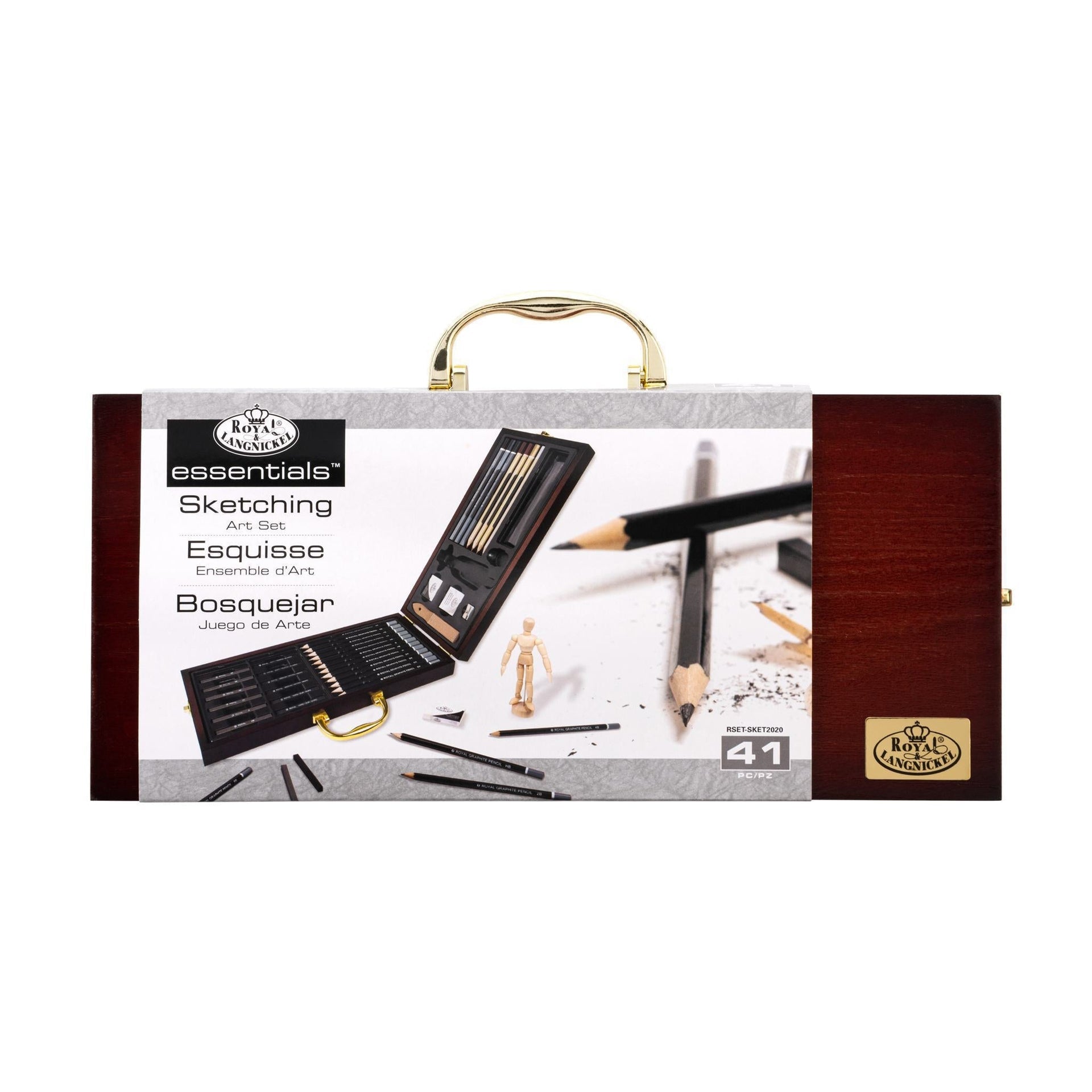 RSET-SKET2020 | Essentials™ 41pc Sketching Travel Art Set – Royal