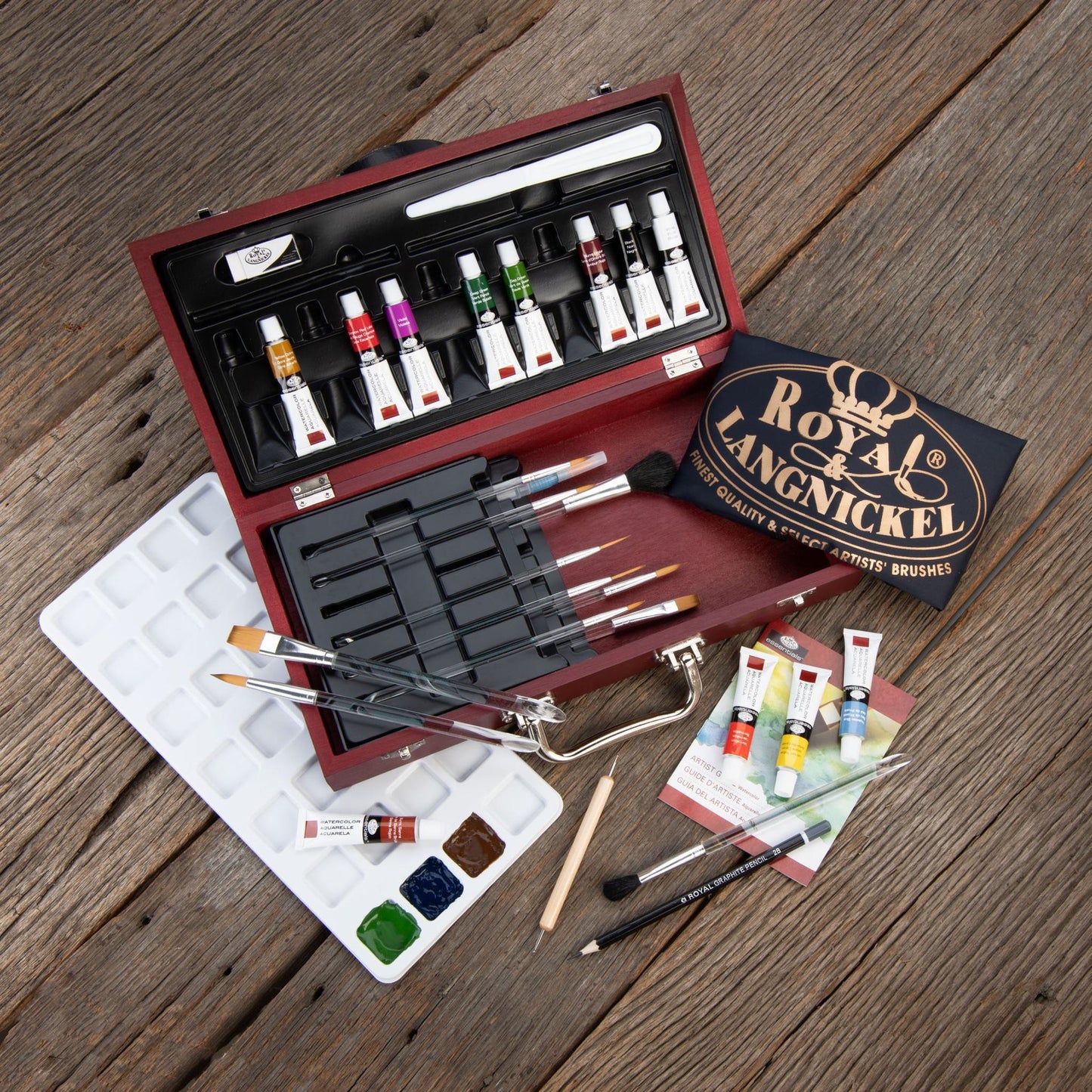 RSET-WAT2000 - Essentials™ 32pc Watercolor Painting Travel Art Set glam 4