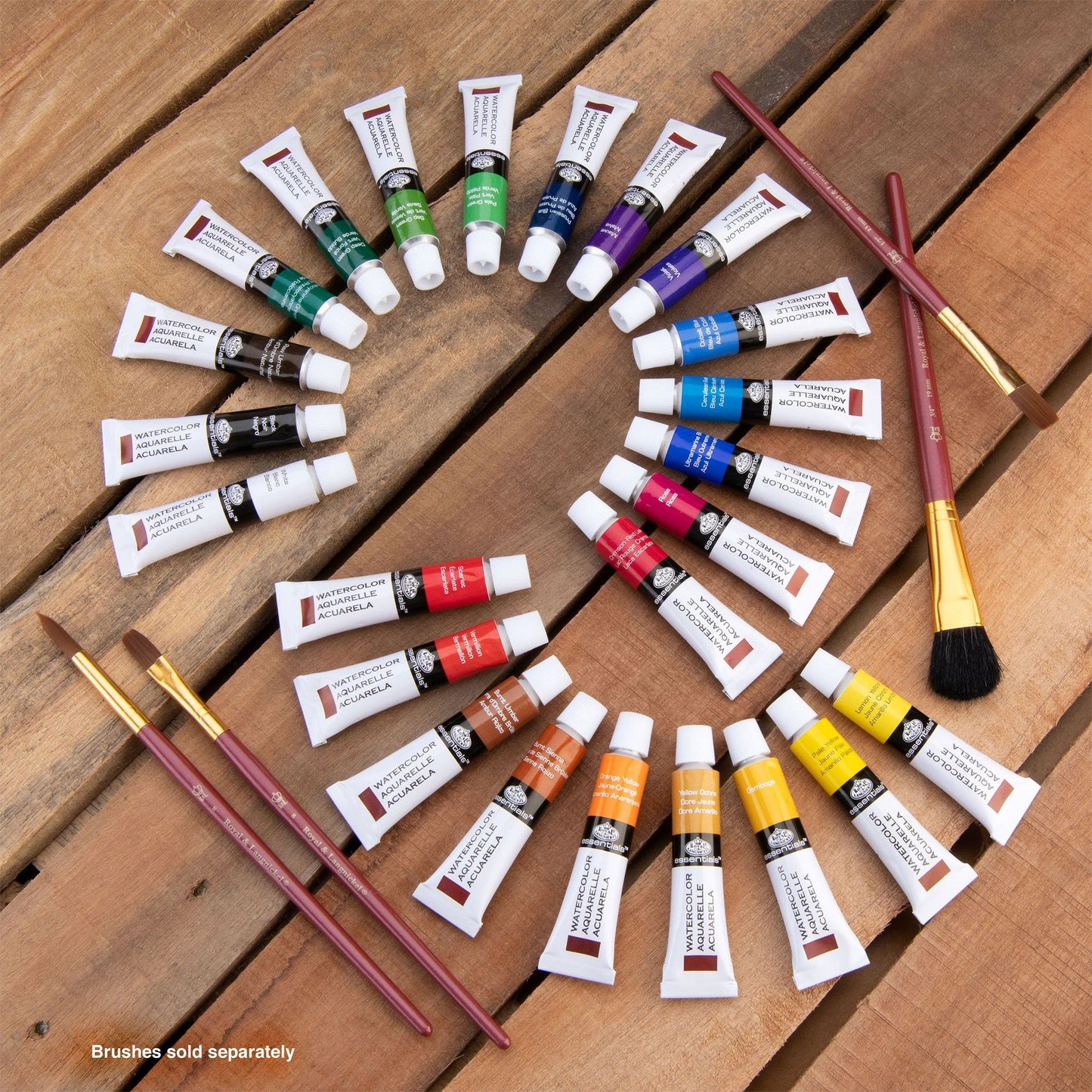 WAT Series | Watercolor Paint Packs with Brushes - 12 ml