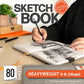 SKTGRY-1114 | 11" x 14" Gray Fabric Hardbound Sketchbook