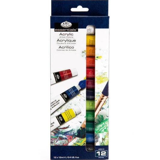 ACR12-12 - 12pc 12ml Acrylic Paint front packaging