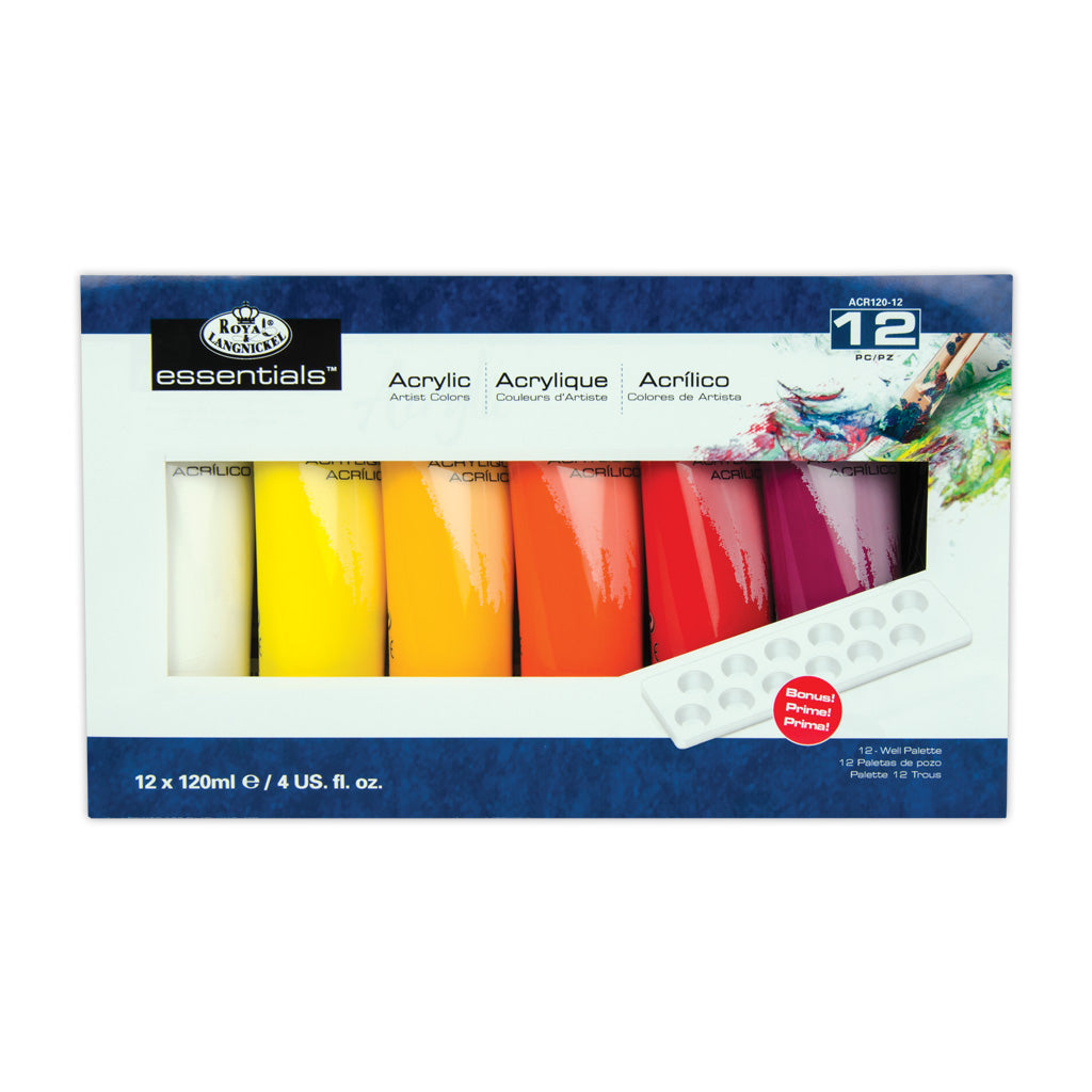 ACR120-12 - Acrylic Paint 12-Pack - 120 ml