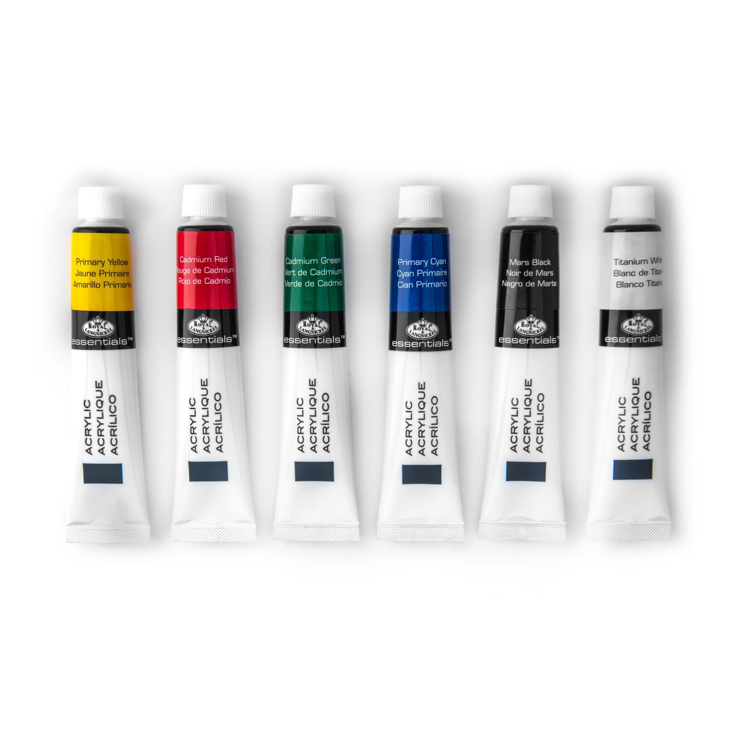 ACR21-6 - 6pc Acrylic Paint Packs - 21 ml glam on white 1