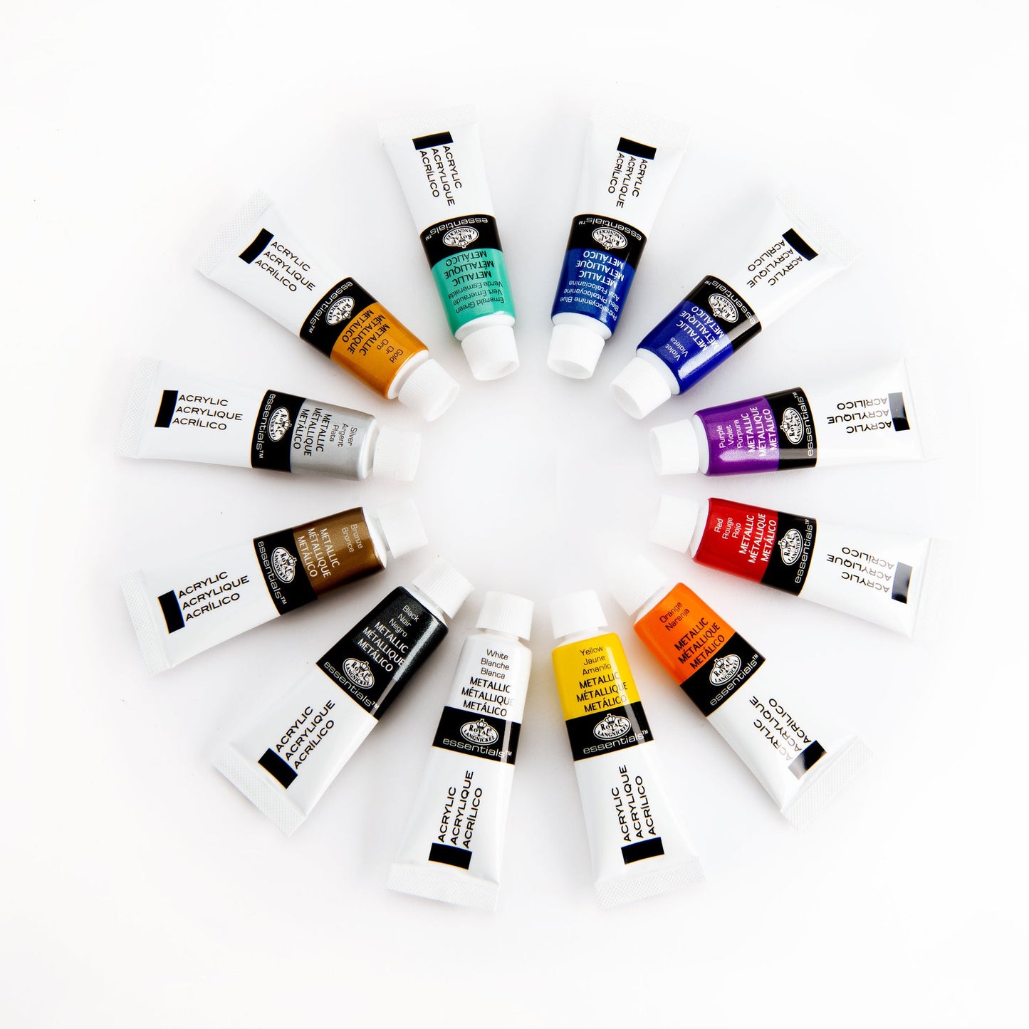 ACRMET-12 | Essentials™ 12pc Metallic Acrylic Paint Pack