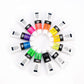 ACRNEON-12 - Essentials™ 12pc Neon Acrylic Paint Pack glam on white 2