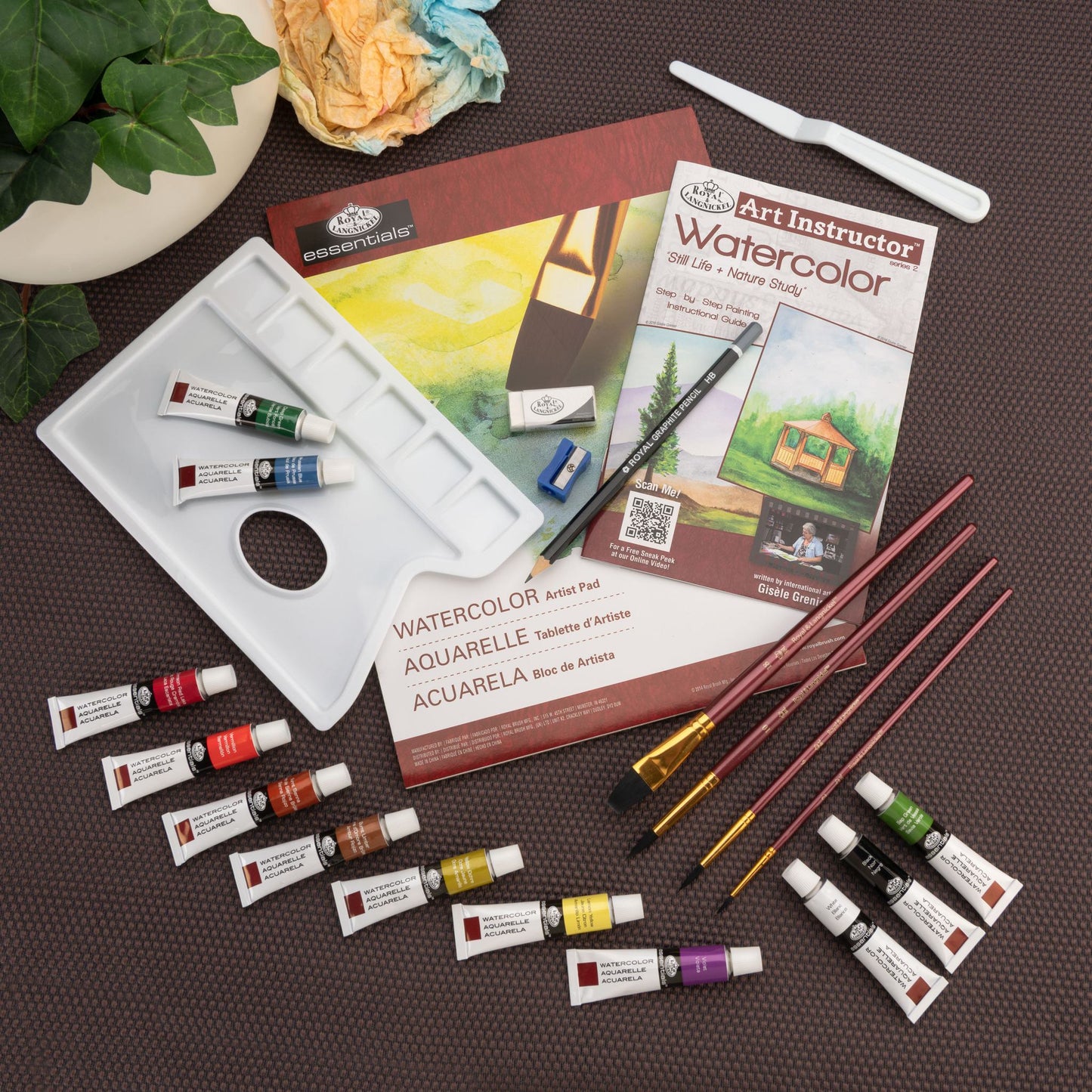 AIS-105 - Still Life + Nature Study Watercolor Art Set - 23pc glam 3