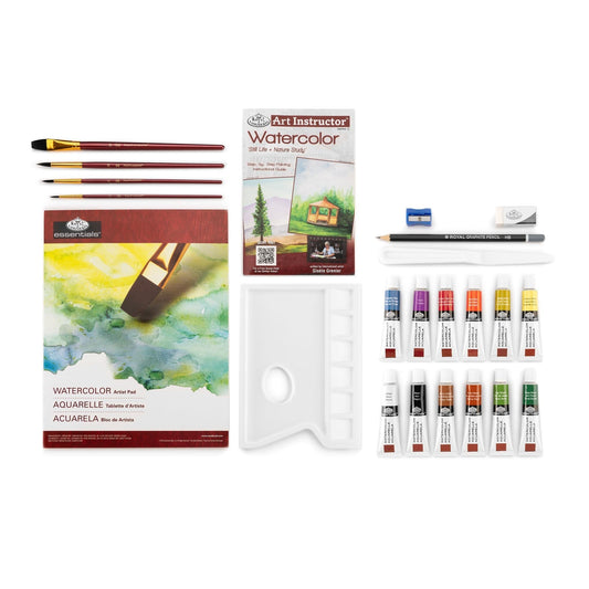 AIS-105 - Still Life + Nature Study Watercolor Art Set - 23pc glam 1