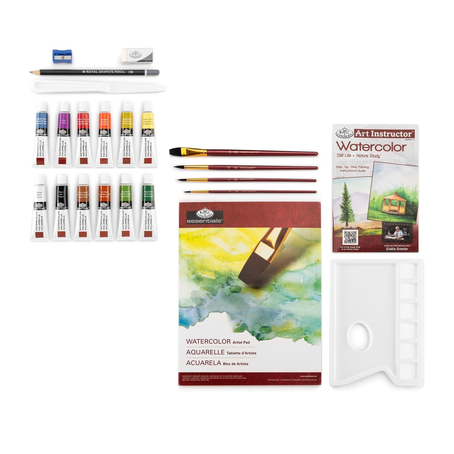 AIS-105 - Still Life + Nature Study Watercolor Art Set - 23pc glam 4