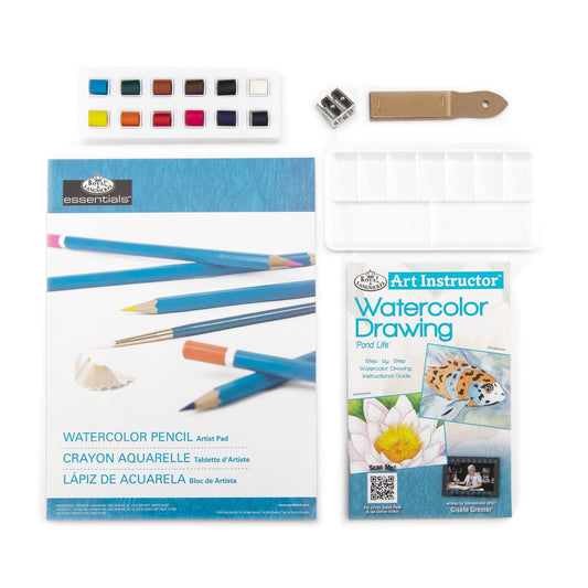 AIS-107 - Pond Life Watercolor Drawing Art Set - 30pc glam 1