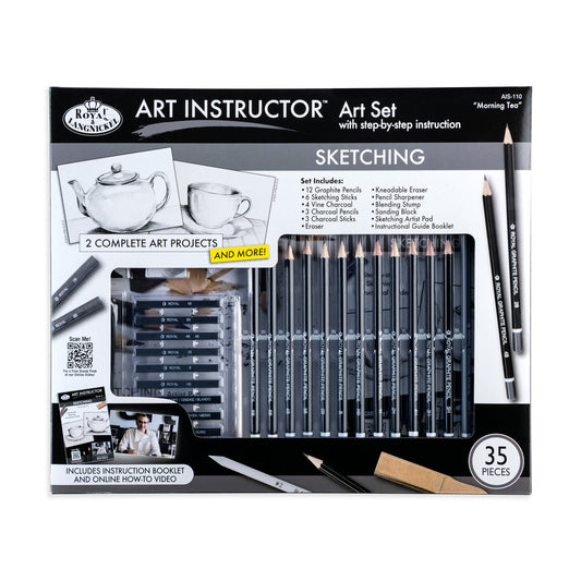 AIS-110 | Royal & Langnickel 35pc Art Instructor Sketching Art Set - Morning Tea