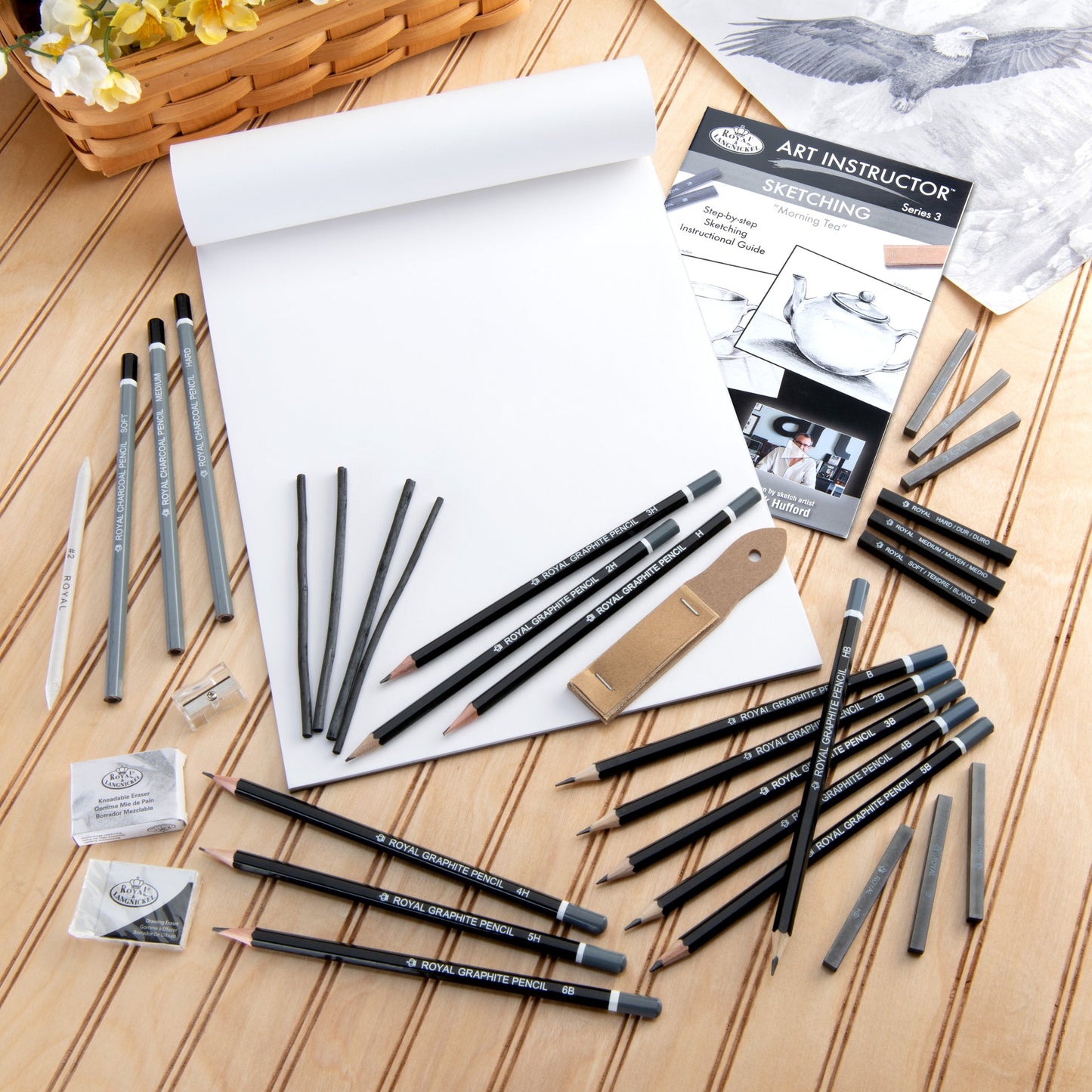 AIS-110 | Royal & Langnickel 35pc Art Instructor Sketching Art Set - Morning Tea