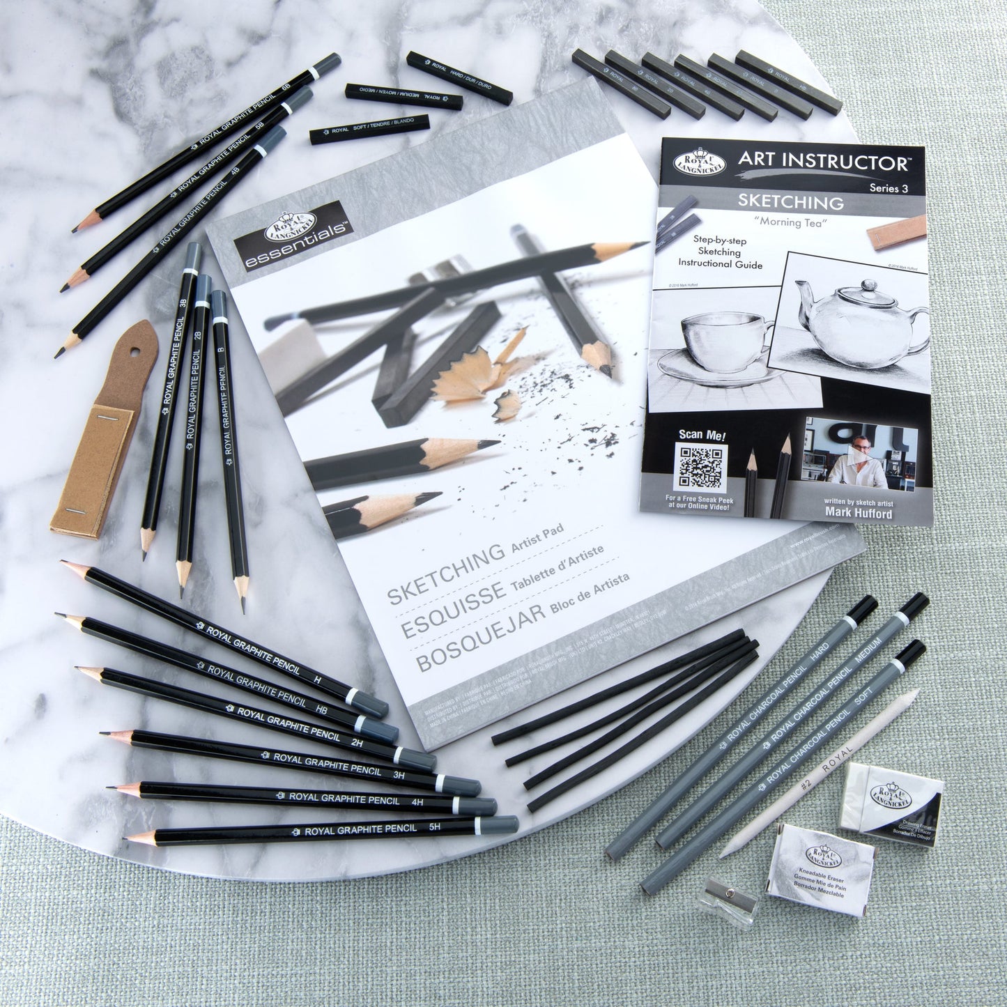 AIS-110 | Royal & Langnickel 35pc Art Instructor Sketching Art Set - Morning Tea