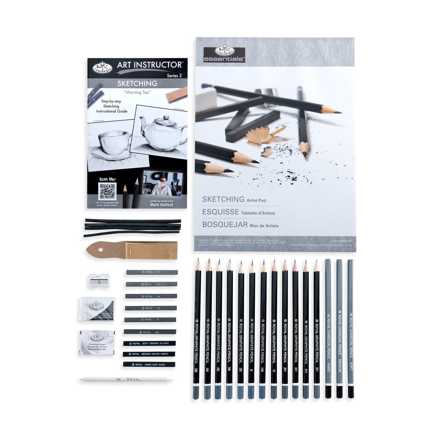 AIS-110 | Royal & Langnickel 35pc Art Instructor Sketching Art Set - Morning Tea
