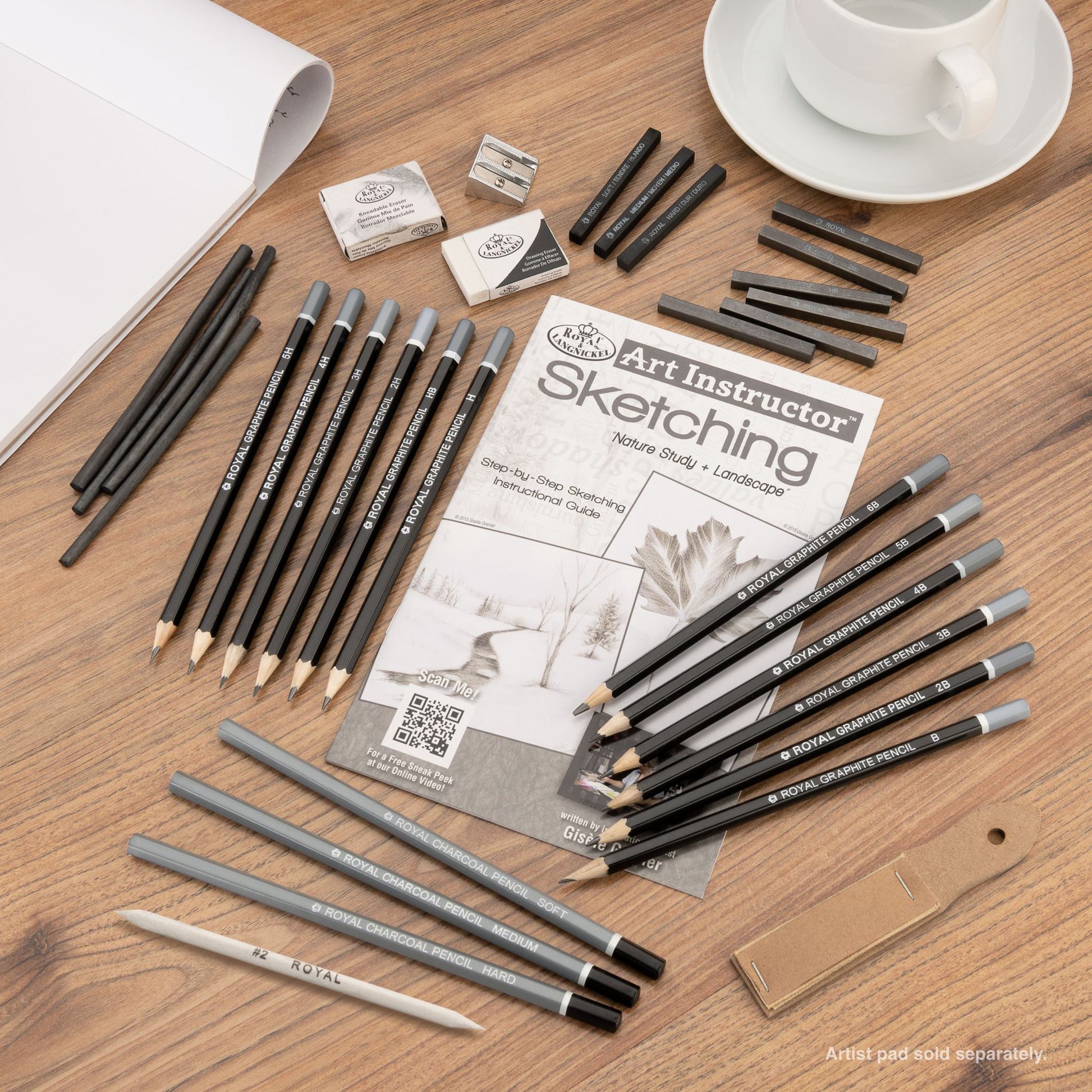 AIS-SKT3105 - Sketching Clearview Art Set - 35pc glam 2