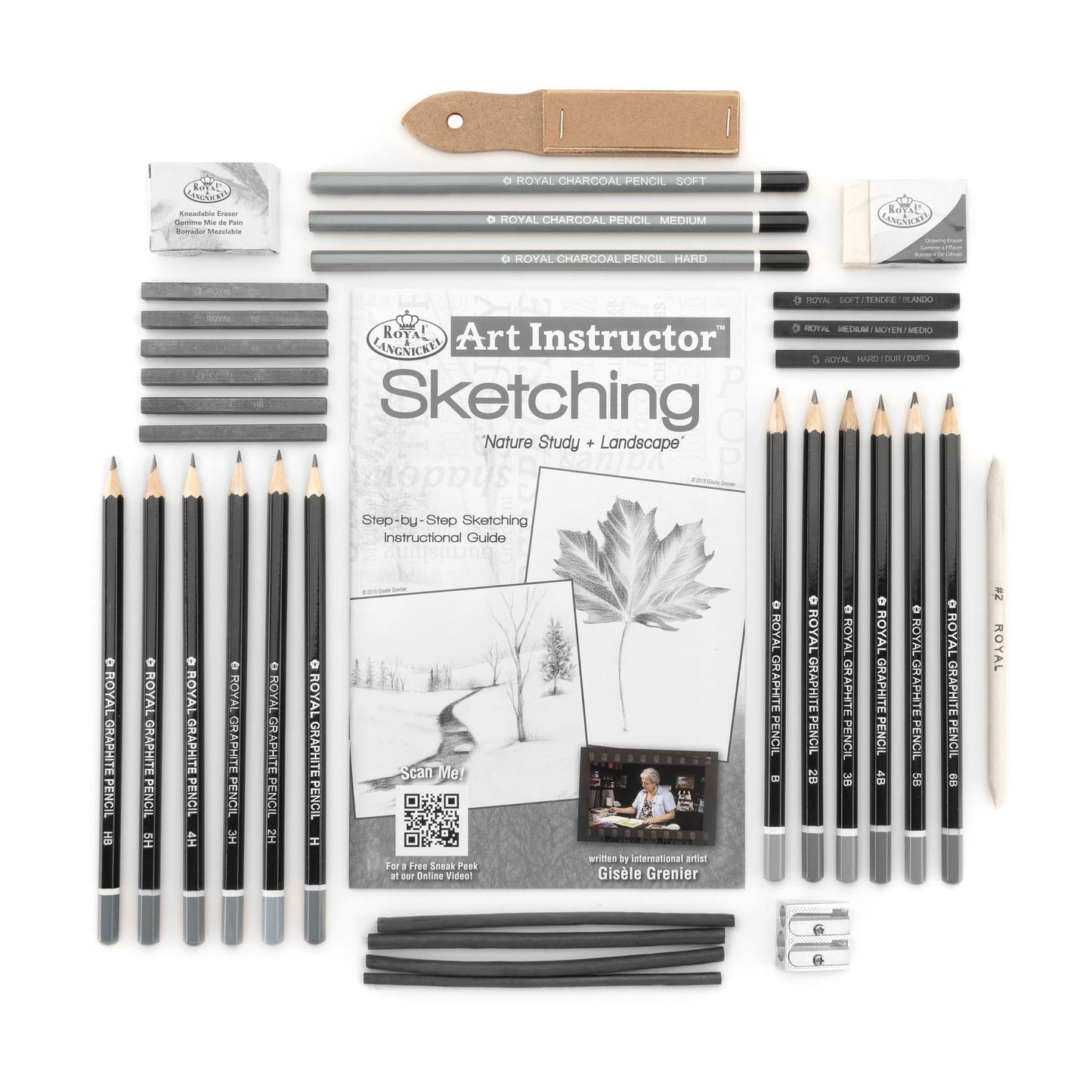 AIS-SKT3105 - Sketching Clearview Art Set - 35pc glam 4