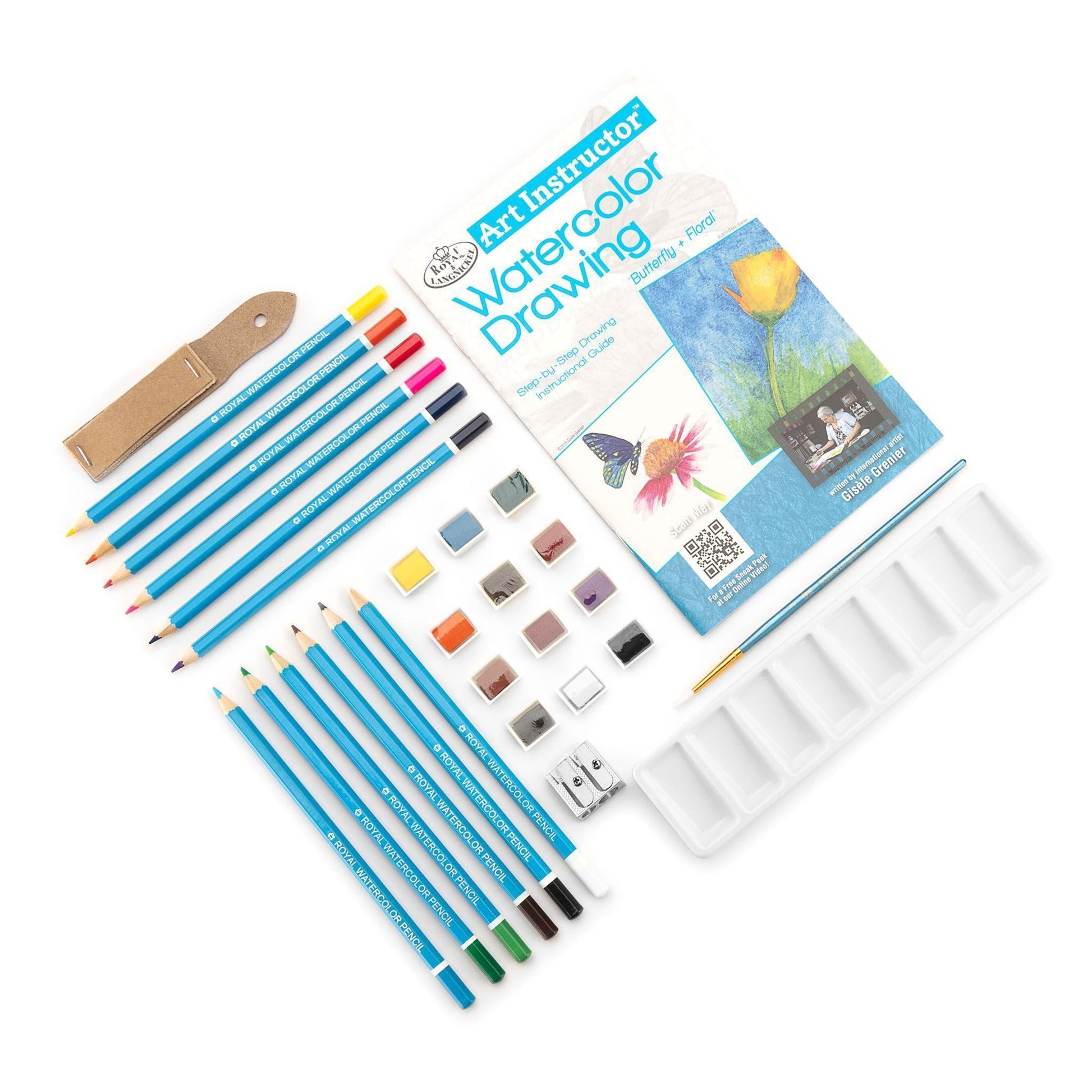 AIS-WPN3106 - Watercolor Drawing Clearview Art Set - 30pc glam 4