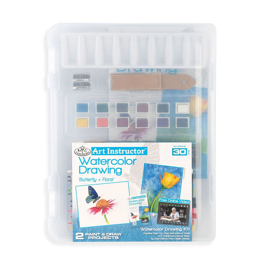 AIS-WPN3106 - Watercolor Drawing Clearview Art Set - 30pc packaging front