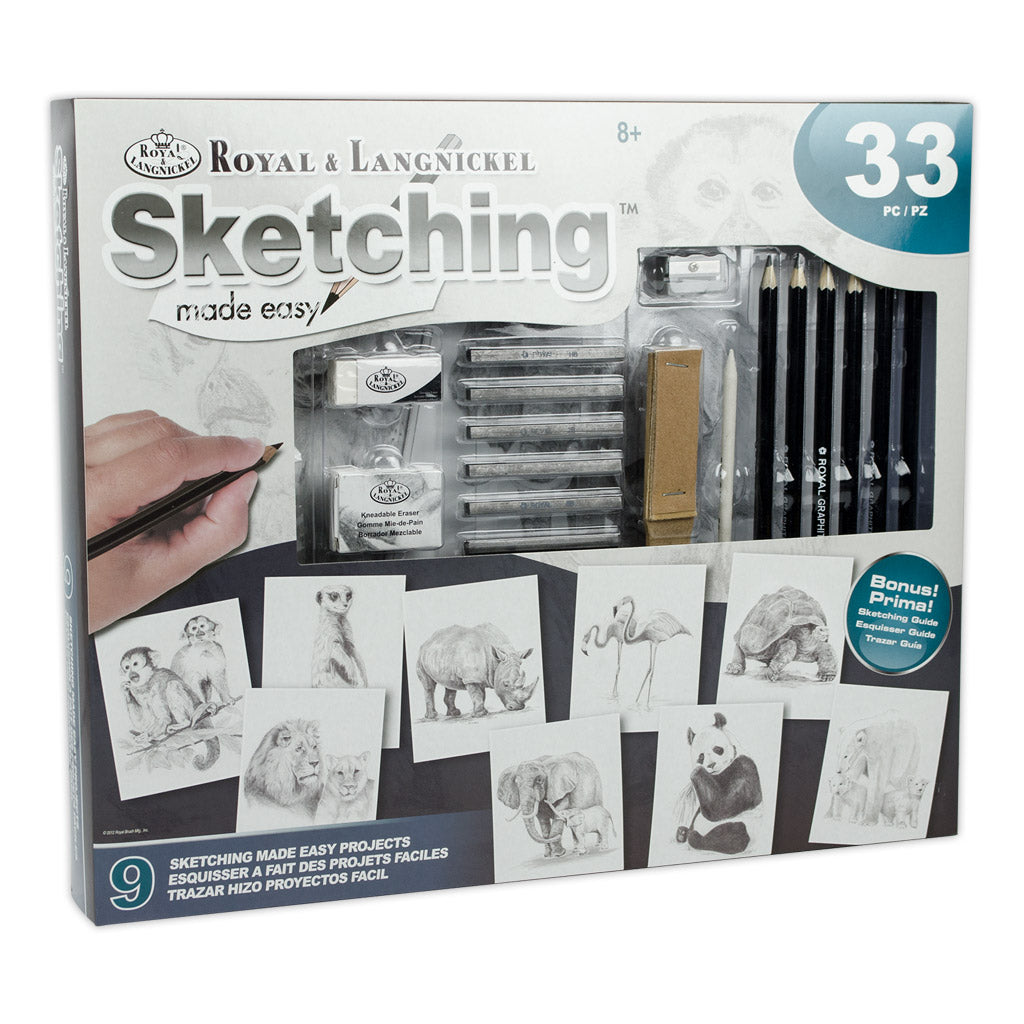 AME-110 - Sketching Made Easy™ Box Set 33pc 8" x 10" 9 Project Box Set