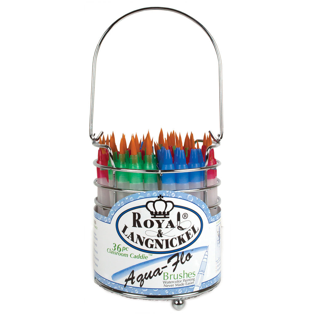 AQUAFLOCAD-36 - Aqua-Flo™ Brush 36pc Classroom Caddie