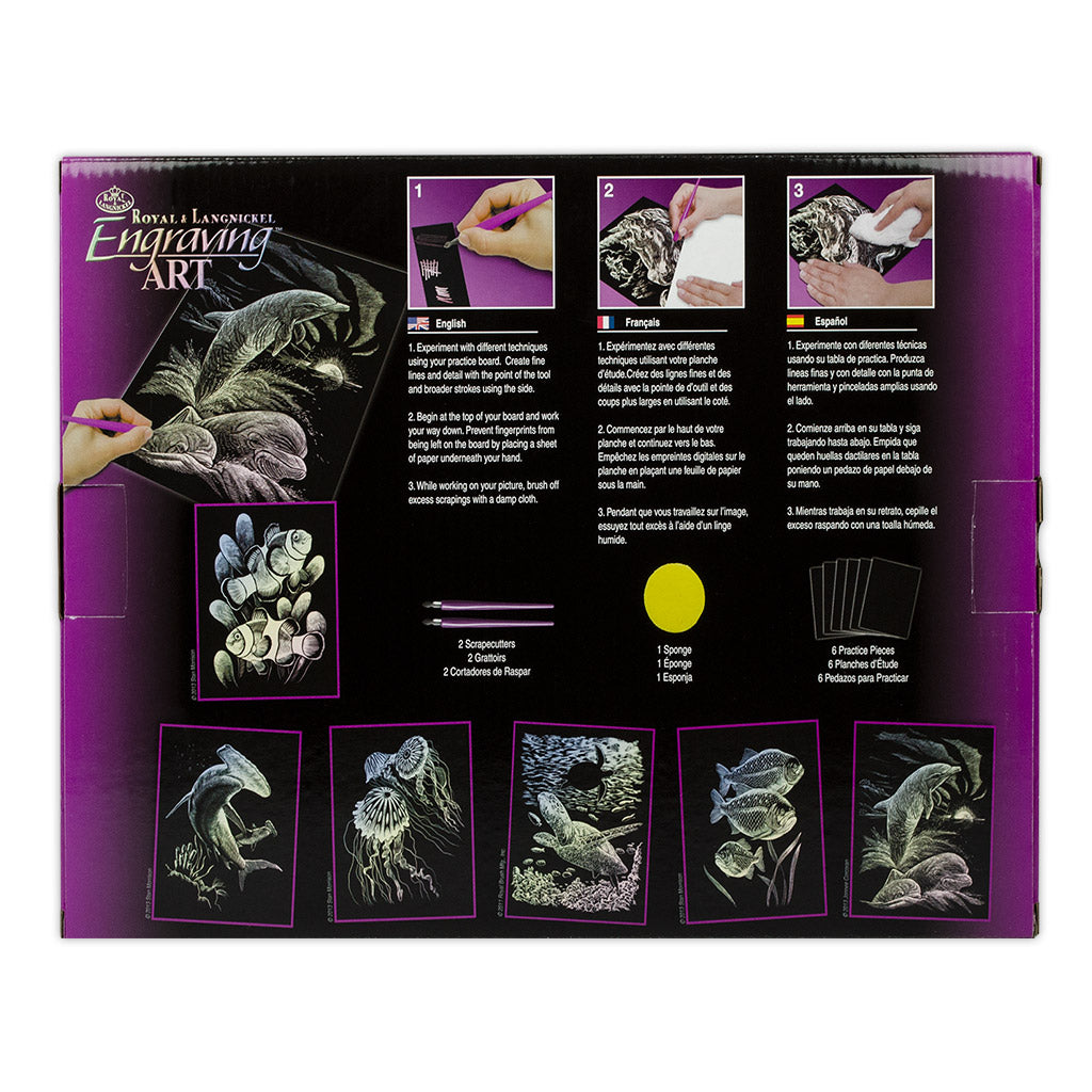 AVS-HOLO207 | Engraving Art™ 15pc 6 Project Holographic Foil Box Set