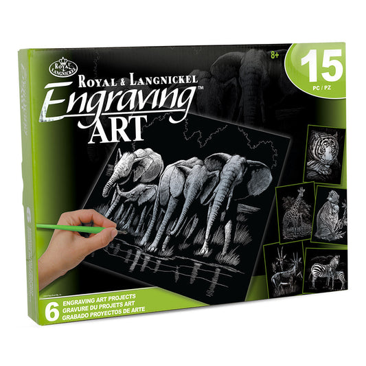 AVS-SIL204 - Engraving Art™ 15pc 6 Project Silver Foil Box Set