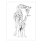 AVS-SME214 | Sketching Made Easy™ 21pc 8" x 10" Zoo Animals 4 Project Box Set