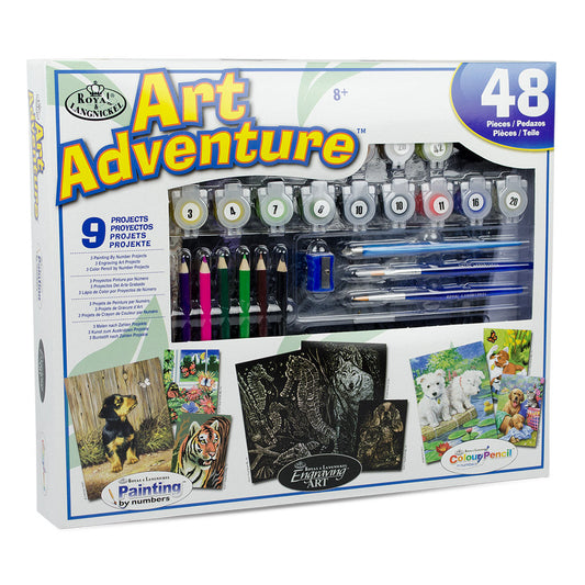 AVS-102 - Art Adventure® 48pc 9 Project Art Activities Variety Set