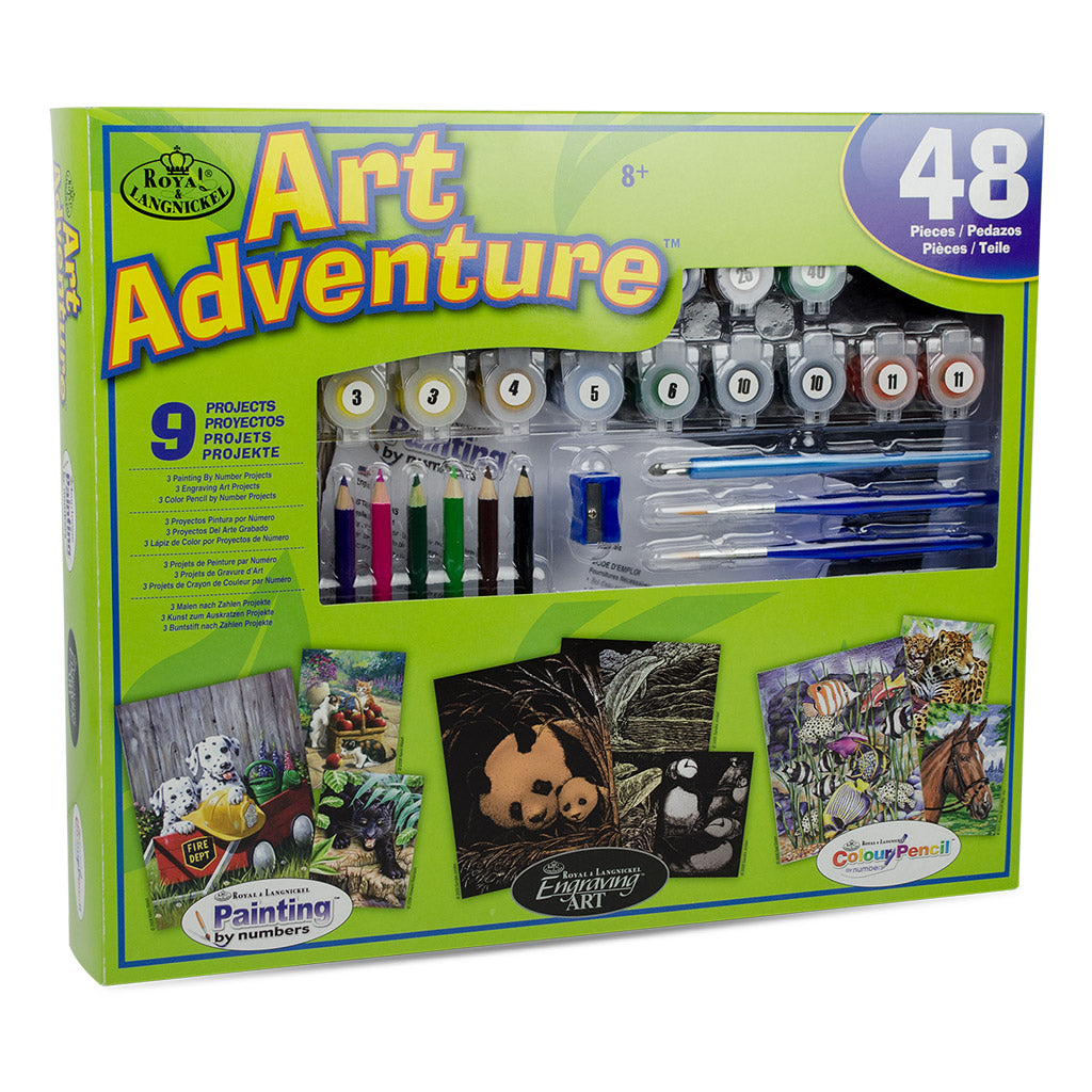 AVS-103 - Art Adventure® 48pc 9 Project Art Activities Variety Set