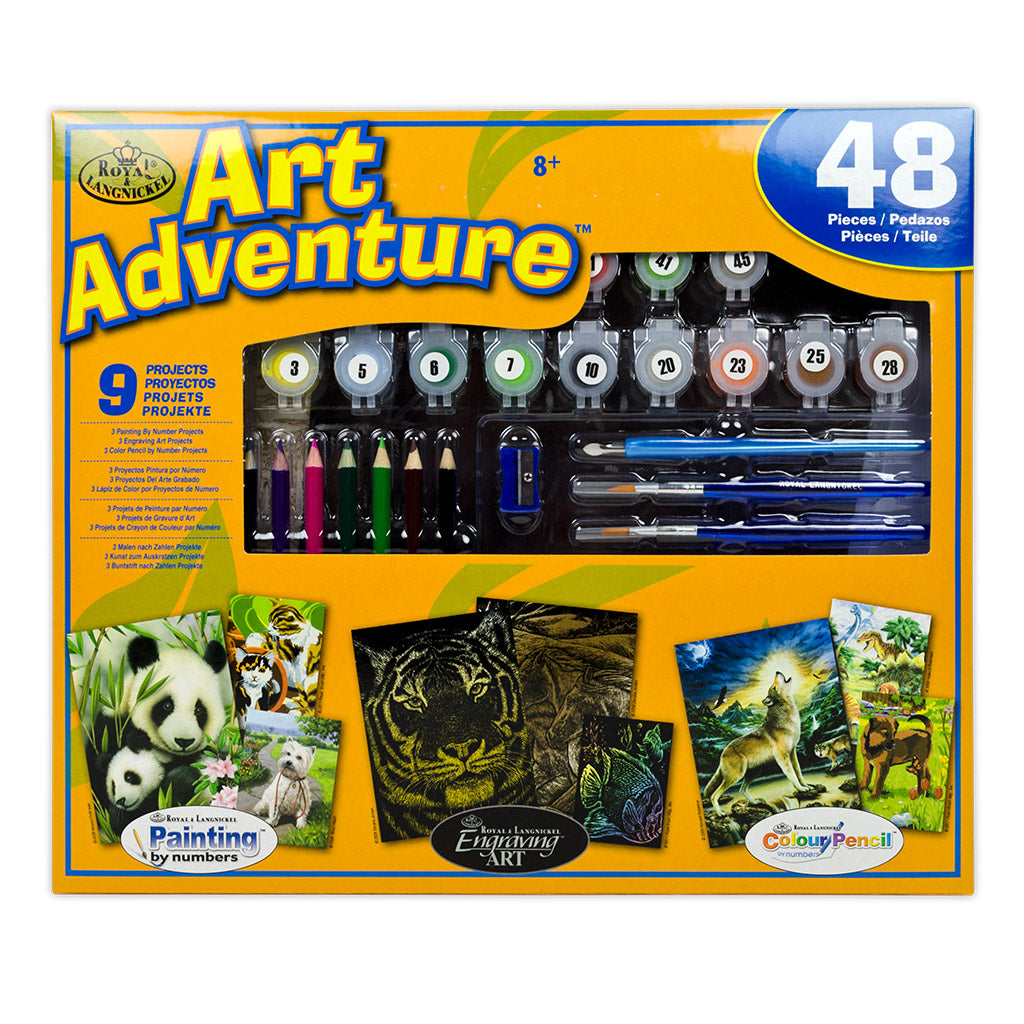 AVS-104 | Art Adventure® 48pc 9 Project Art Activities Variety Set