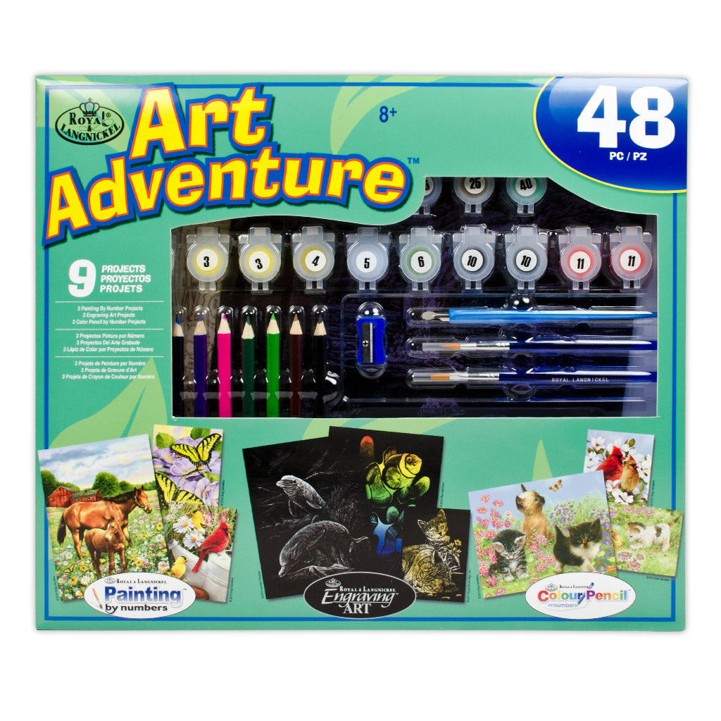 AVS-105 | Art Adventure® 48pc 9 Project Art Activities Variety Set