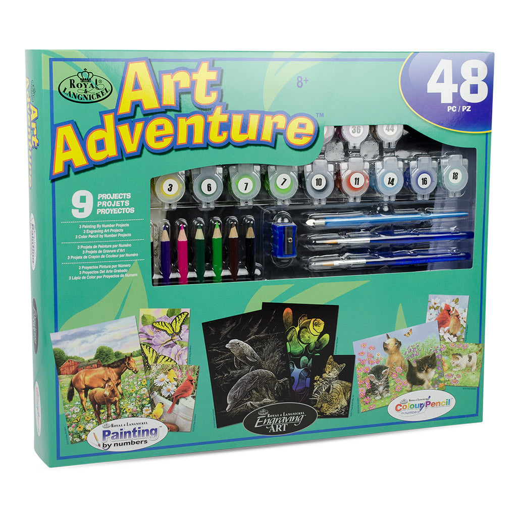 AVS-105 - Art Adventure® 48pc 9 Project Art Activities Variety Set