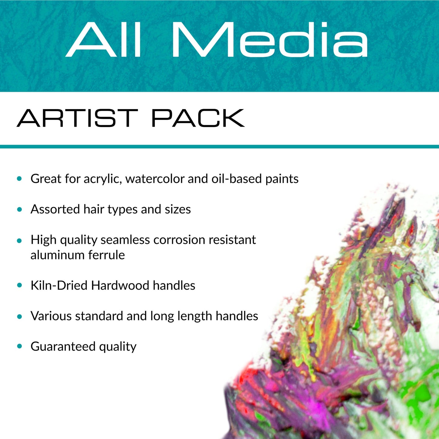 RSET-9388 | 50pc All Media Variety Artist Brush Set