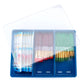 BLBOX-BKCOMBO-72 | Big Kid's Choice™ Blue Box 72pc Round/Flat Brush Assortment with 18 Aqua-Flo™ Brush Pens